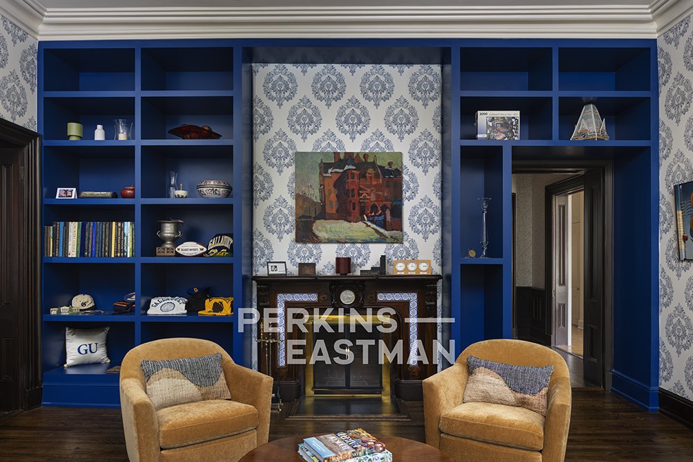 Gallaudet Univ - House One_Photo Int Lounge Blue Room_Photograph by Andrew Rugge - Copyright Perkins Eastman.jpg