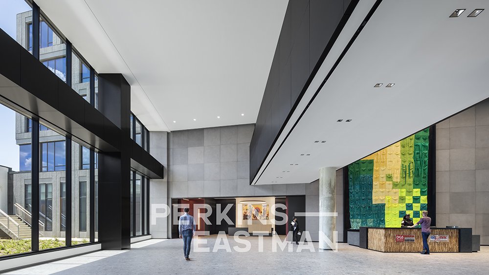 DGS HQ Offices_Photo Int Lobby Public 4 w People_Photograph by Andrew Rugge - Copyright Perkins Eastman.jpg