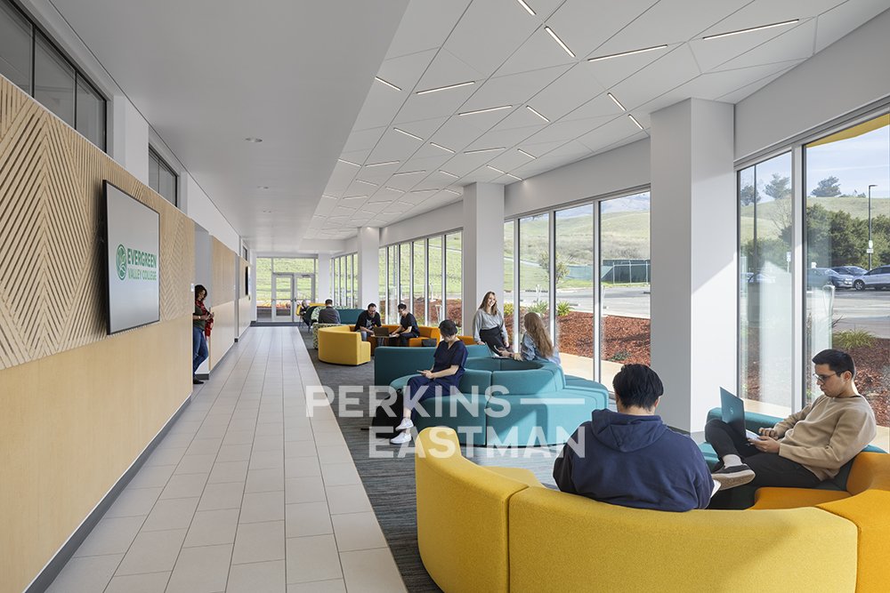 SJE CCD - EVC - Sequoia Nursing_Photo Int Lobby Lounge w People_Photograph by Andrew Rugge - Copyright Perkins Eastman.jpg