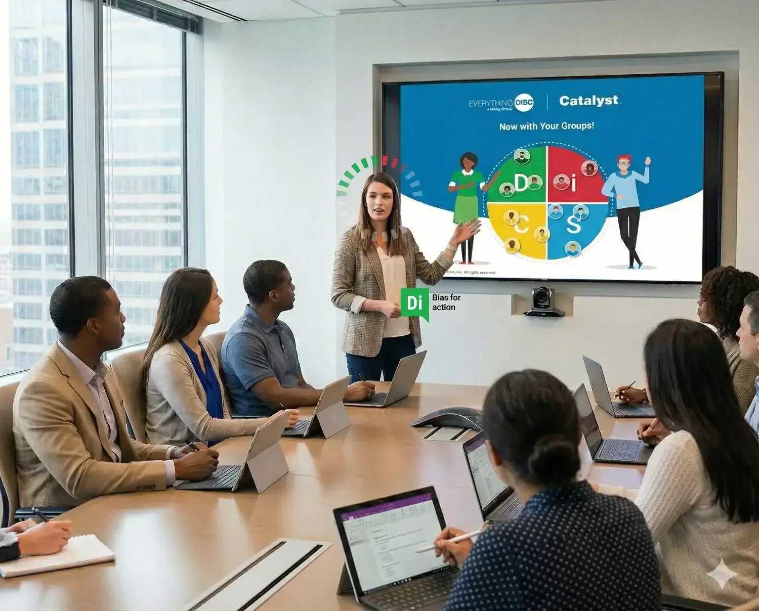 disc practitioner leading a training