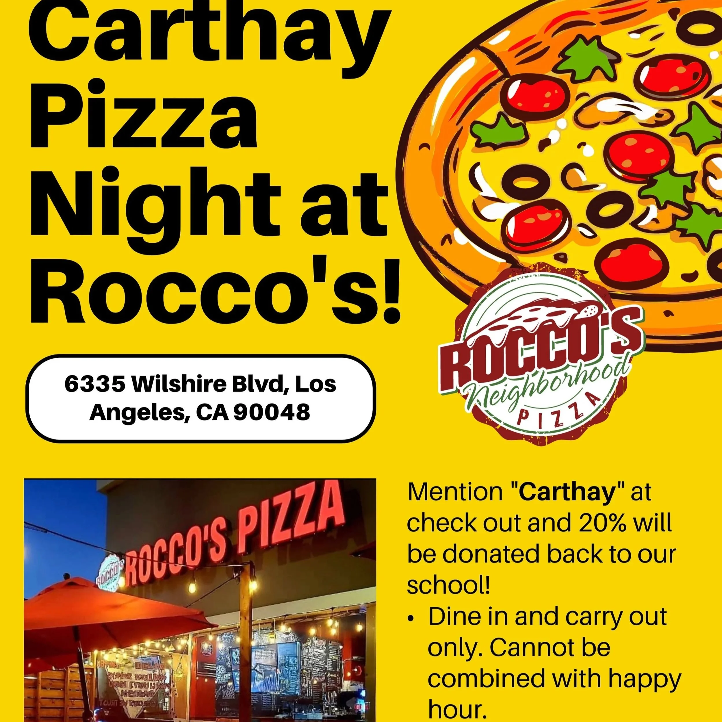 Carthay Pizza Night at Rocco's