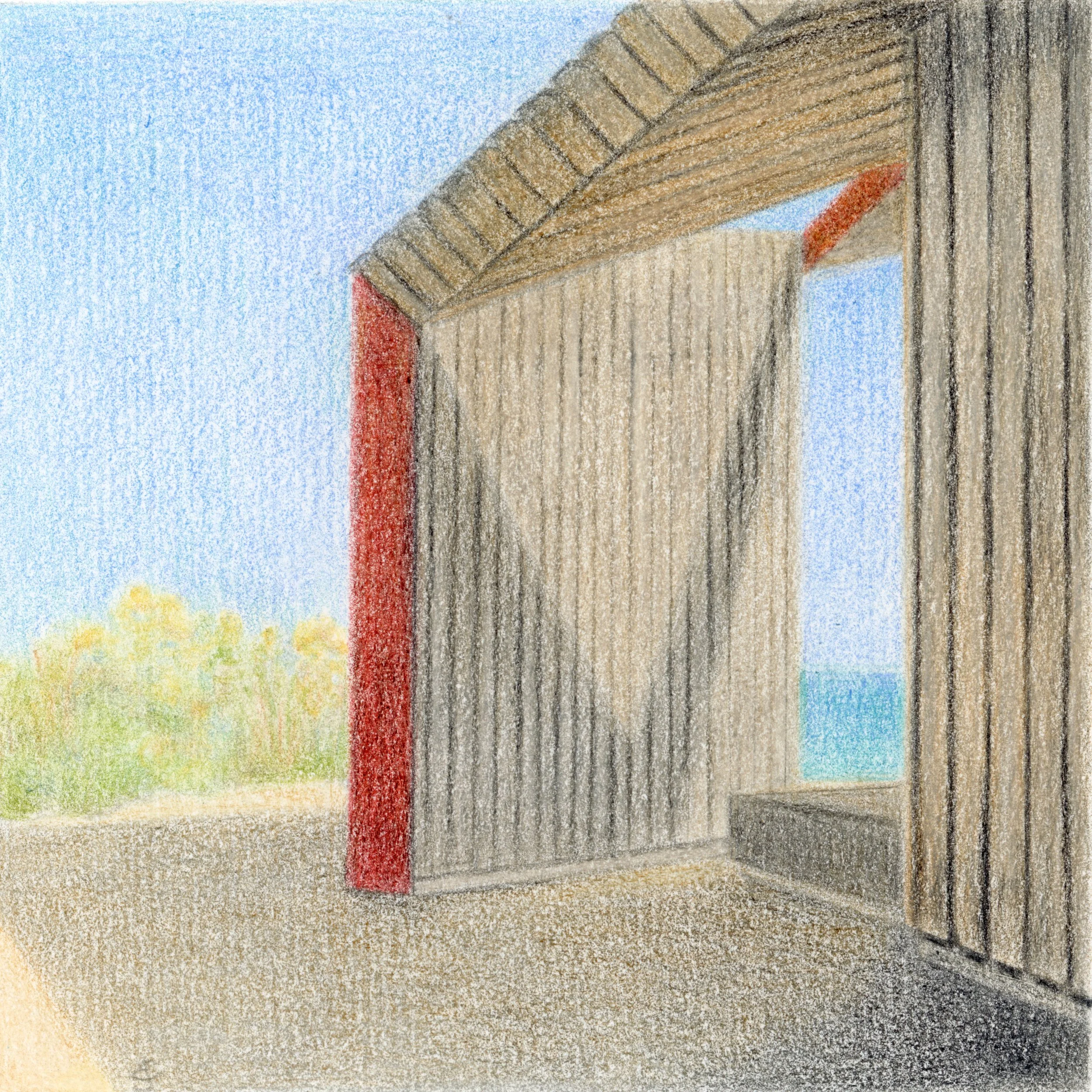 Bexhill Beach Shelters II Bexhill Beach Shelters Collection by Liz Coxford