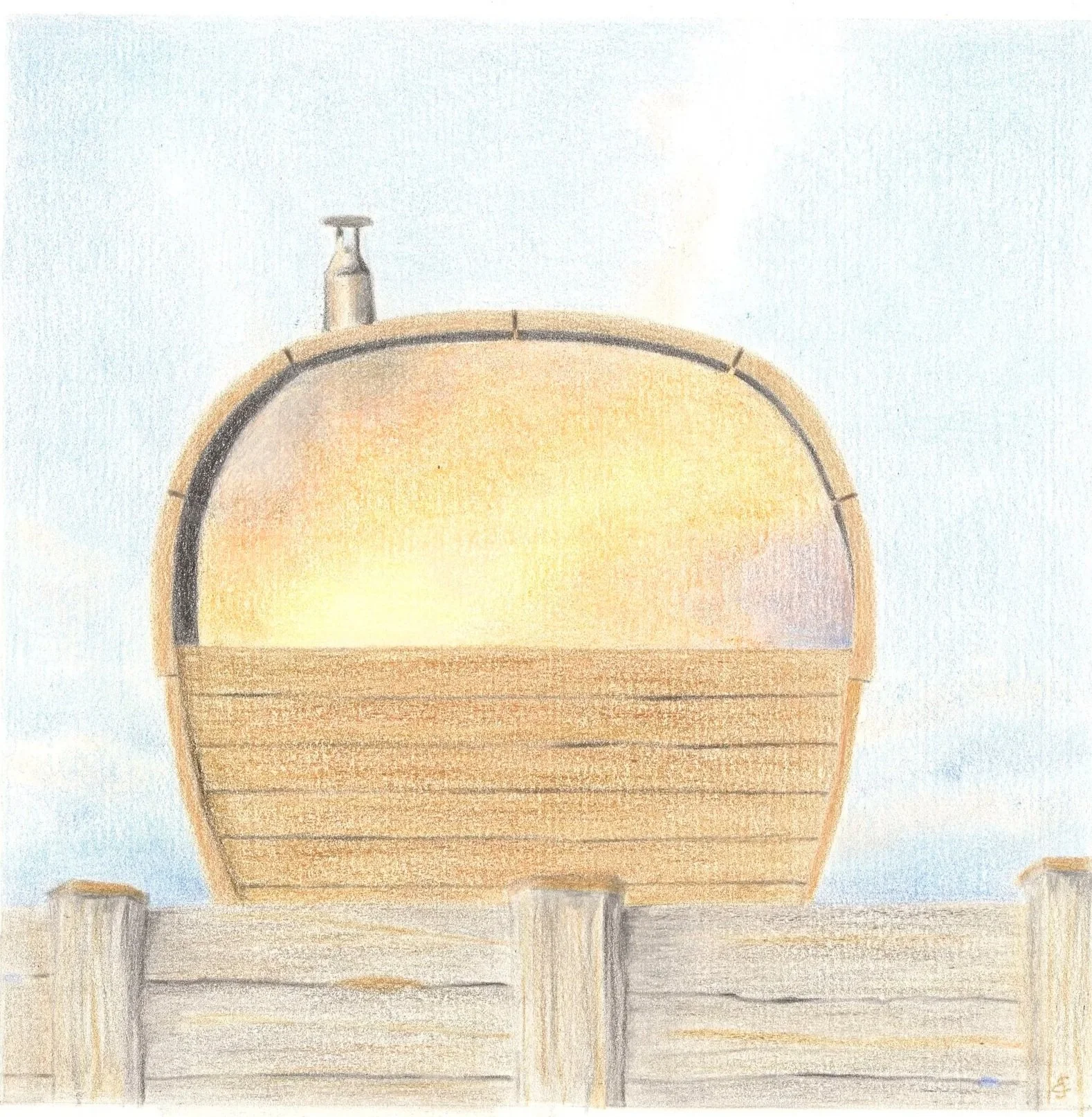 Bayside II, Bayside Sauna Collection by Liz Coxford