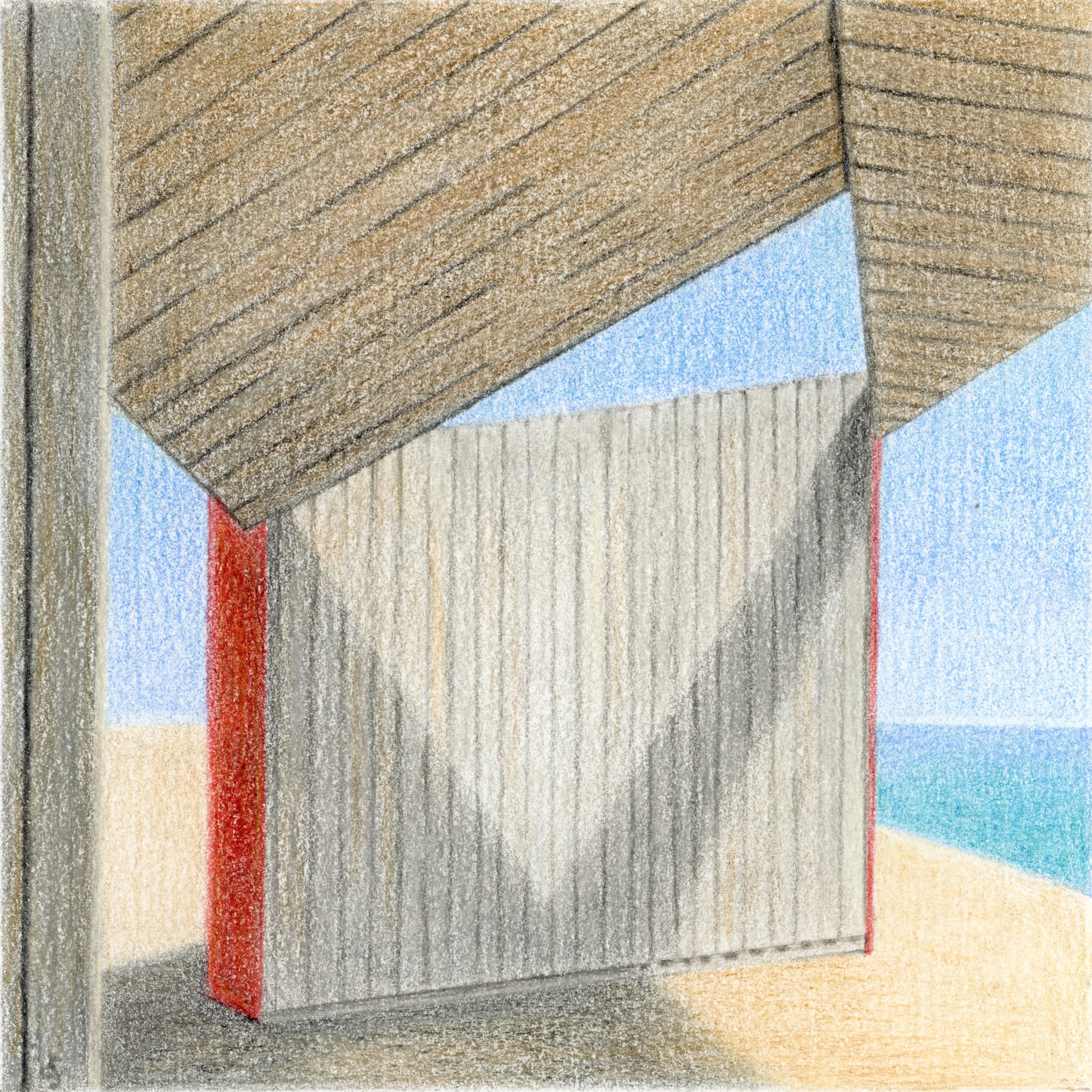 Bexhill Beach Shelters I Bexhill Beach Shelters Collection by Liz Coxford