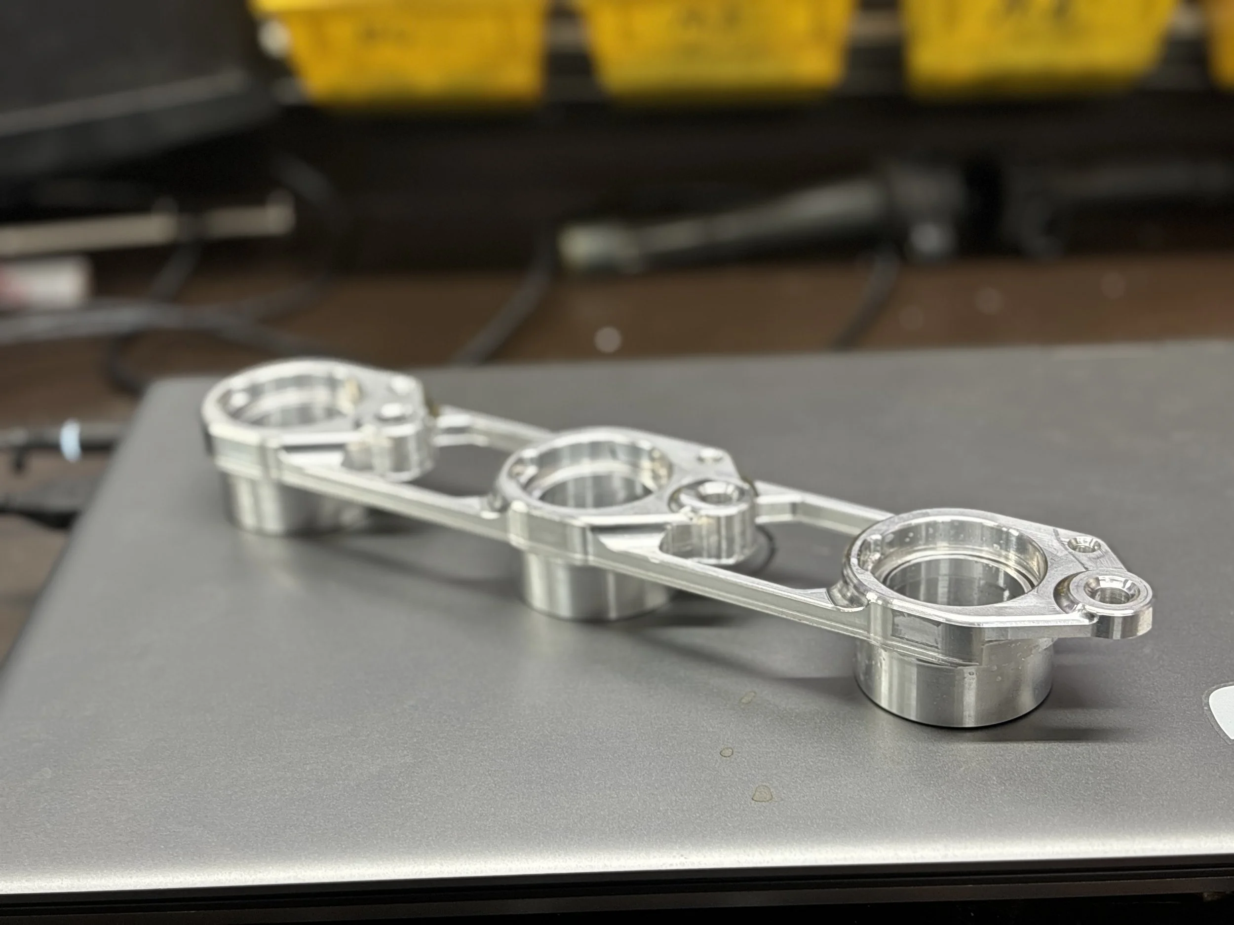 The first bracket completed.