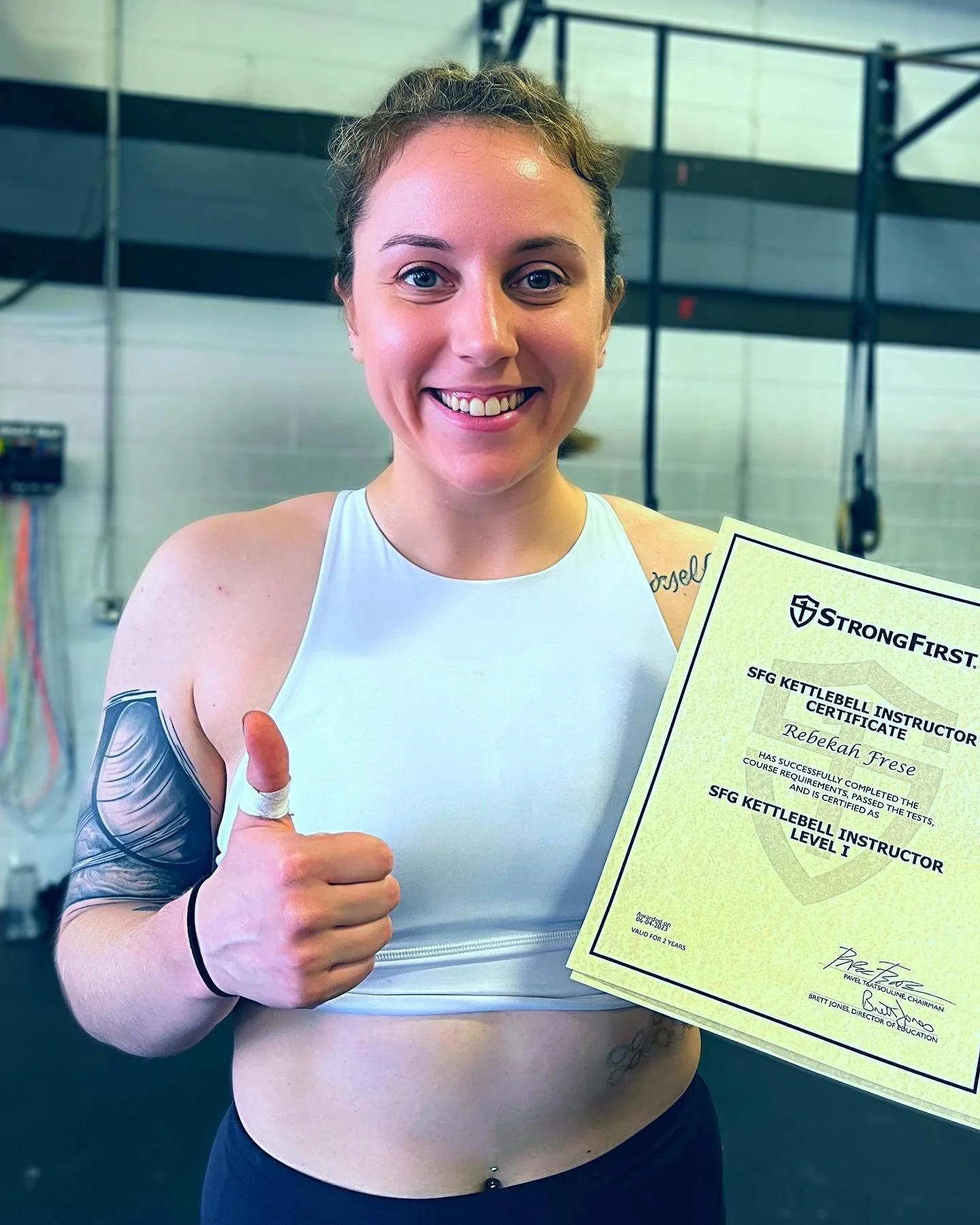 ✨Messed with the wrong b&mdash; in [her strong] era✨
This weekend, I completed my StrongFirst Level 1 Kettlebell Instructor certification&mdash;a cert I&rsquo;ve called a &ldquo;bucket list cert.&rdquo; Three days of learning, practicing, coaching, a
