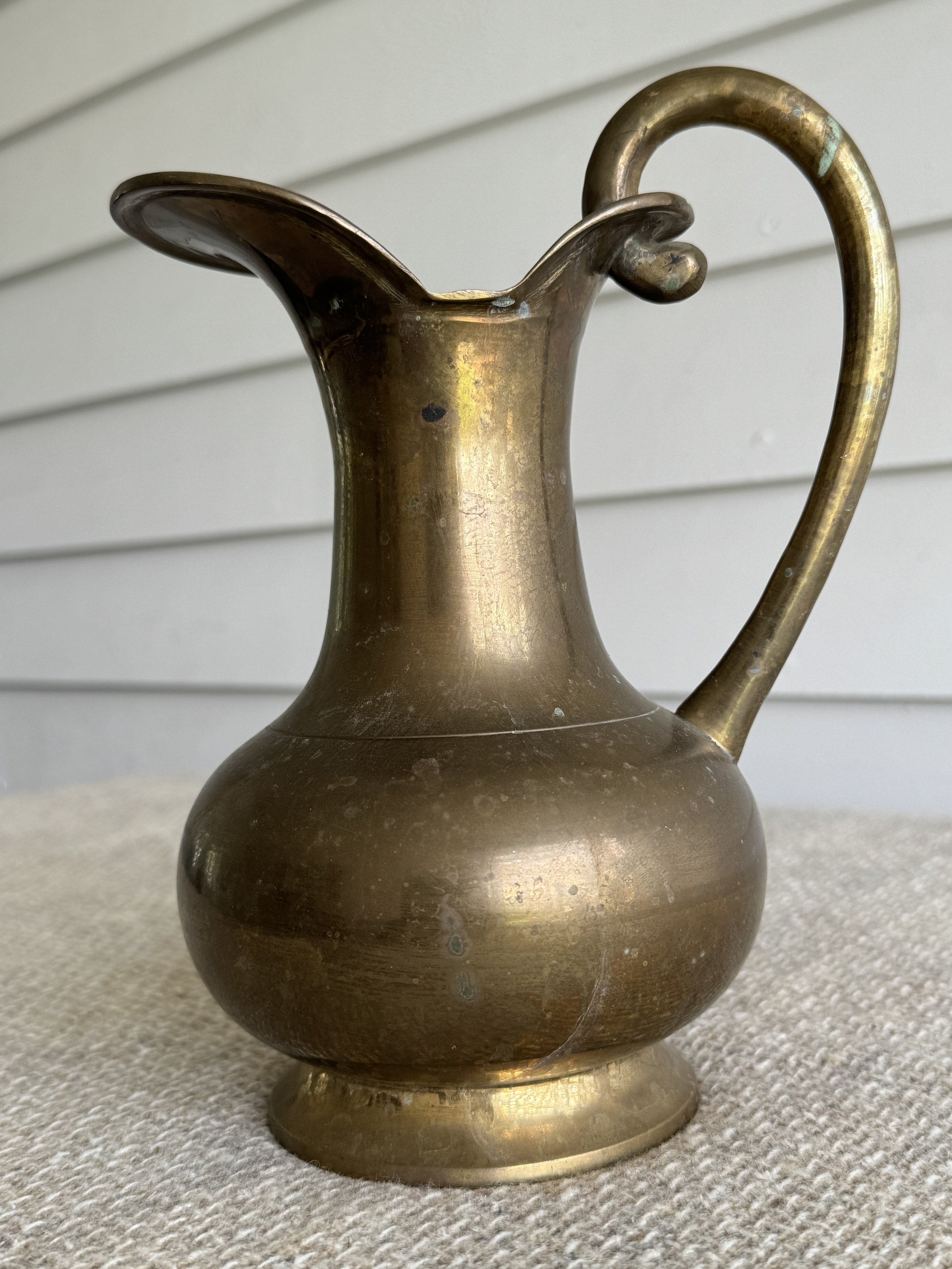 Vintage brass pitcher