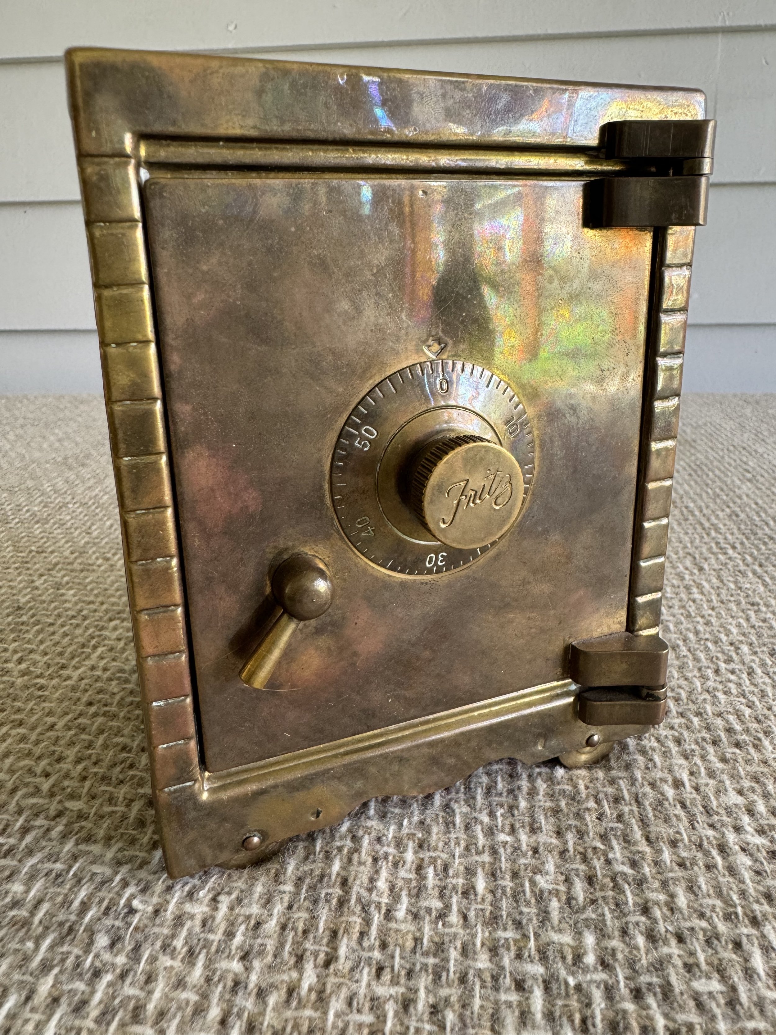 Vintage brass bank