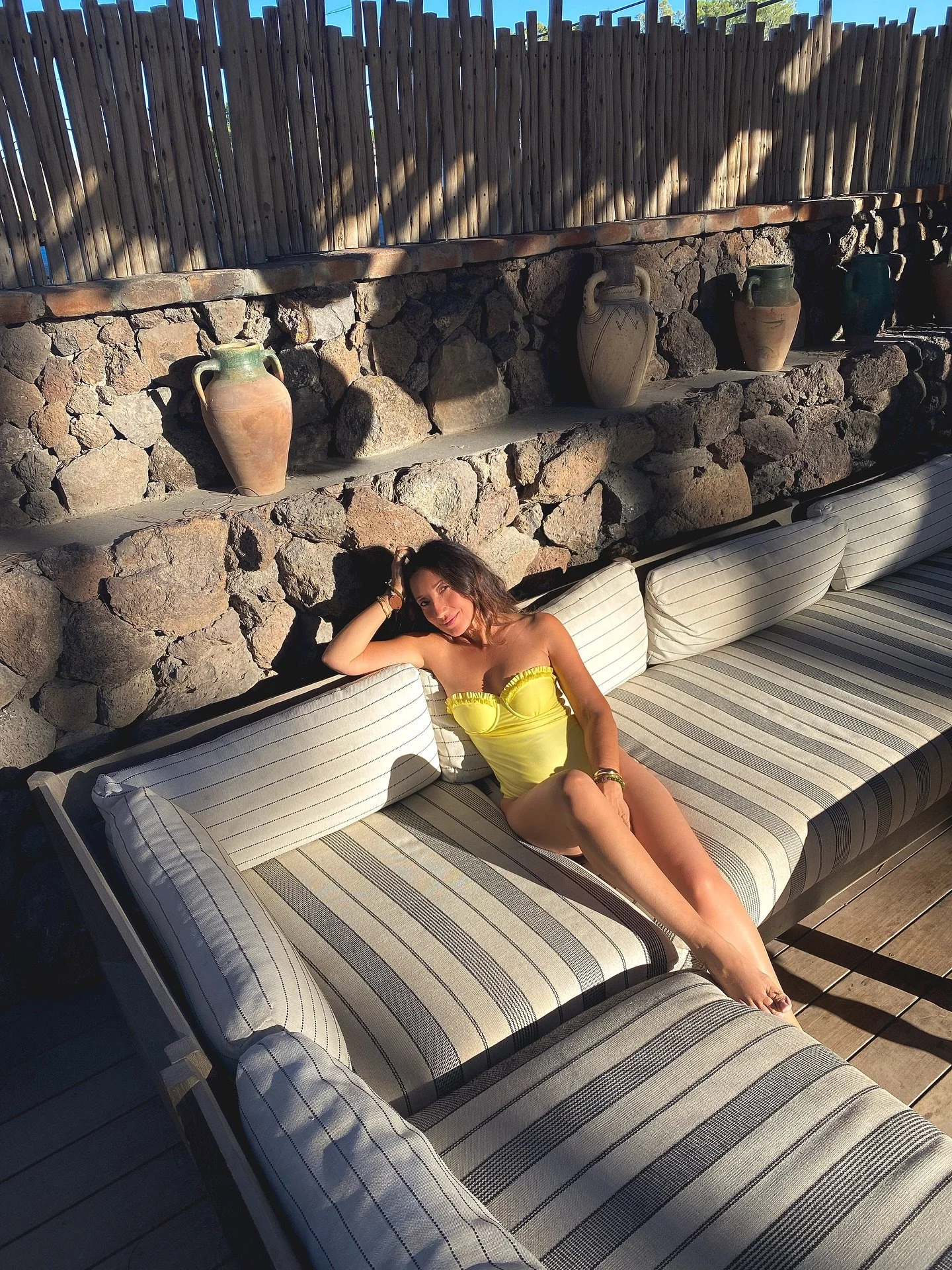 The sun is the giver of life☀️😎

#swimsuit #sunshine #style #lightcodes #yellow #poolside