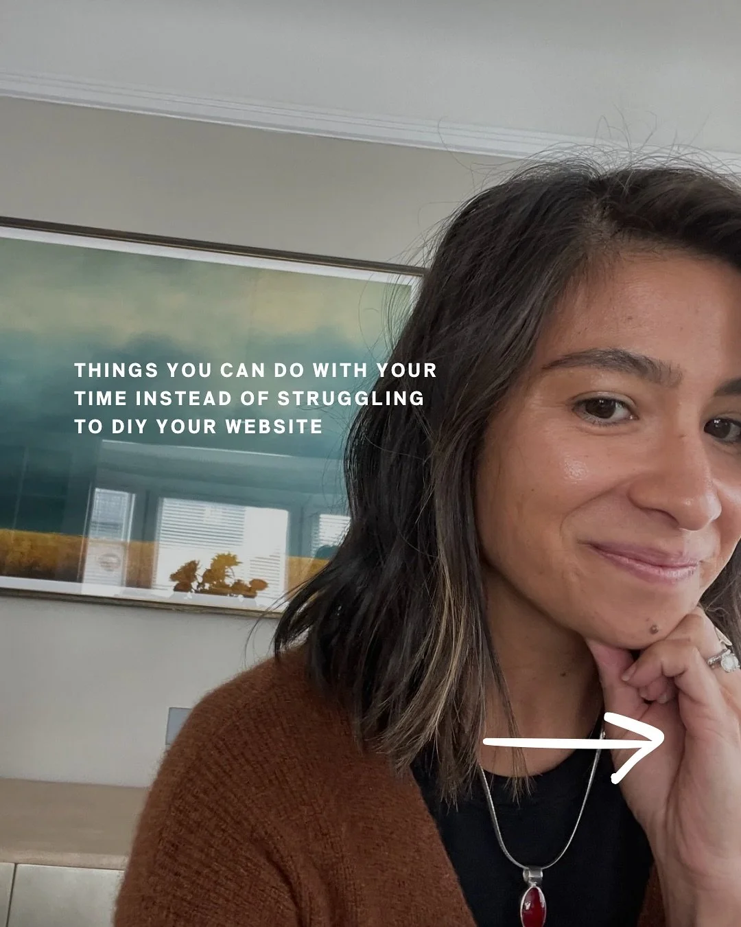 EVERY HOUR YOU SPEND STRUGGLING TO DIY YOUR WEBSITE YOU COULD BE…
001. Crossing errands off your to-do list
→ while I’m crossing “launch website” off yours
002. Having a guilt-free coffee date with yourself
→ whil