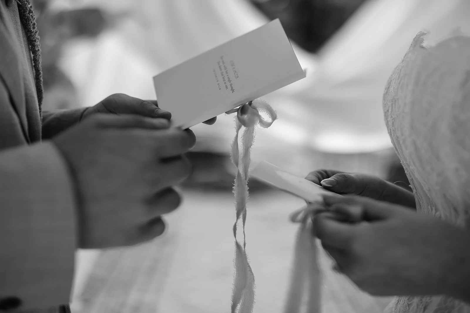 Bespoke vow books for luxury weddings