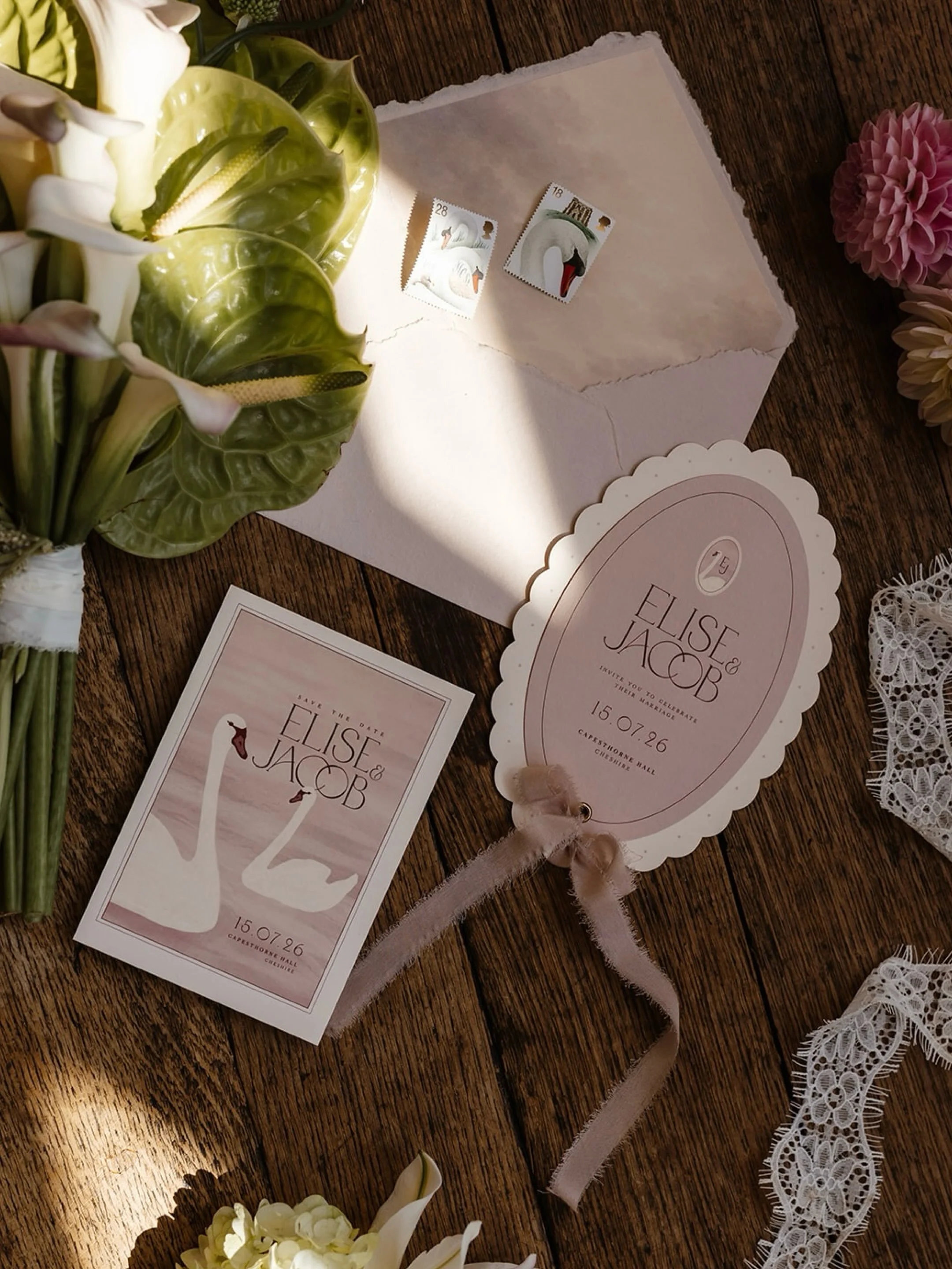 This has to have been one of my favourite designs to create 🦢🎀

I&rsquo;d been collecting inspiration from things like vintage wildlife prints and antique cameos for a while, so when Beth at @capesthorne_hall came to me with her idea of soft summer
