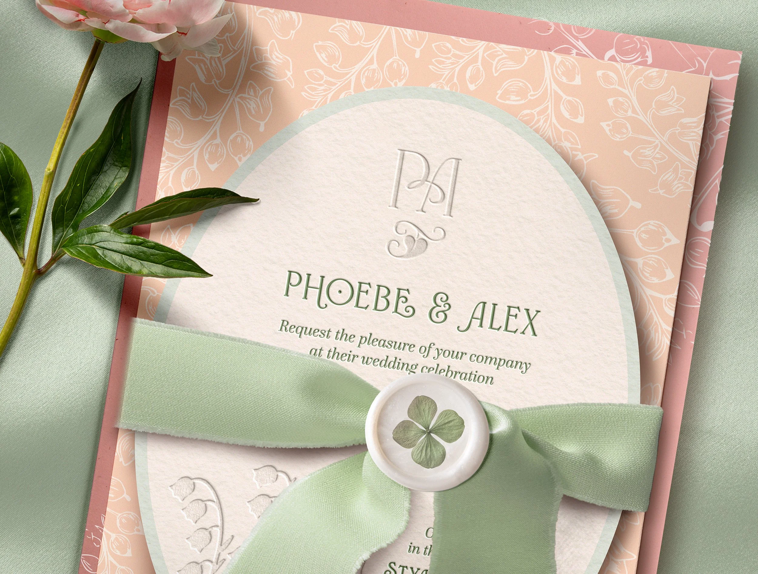 Bespoke wedding weekend invitation by Honey Bee Mine