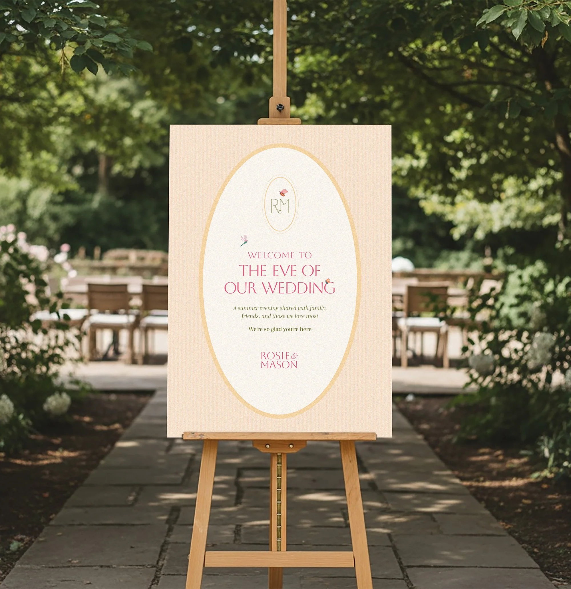Summer Garden Welcome Sign