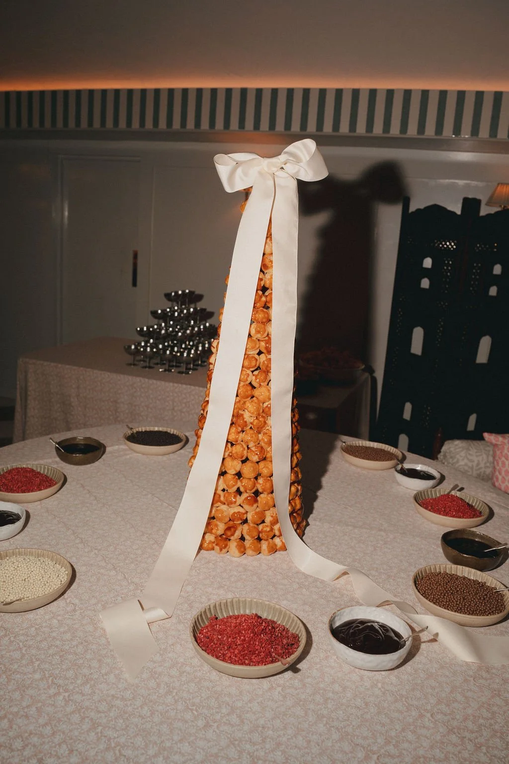 Dessert station set up created for a multi-event wedding weekend at Kin House
