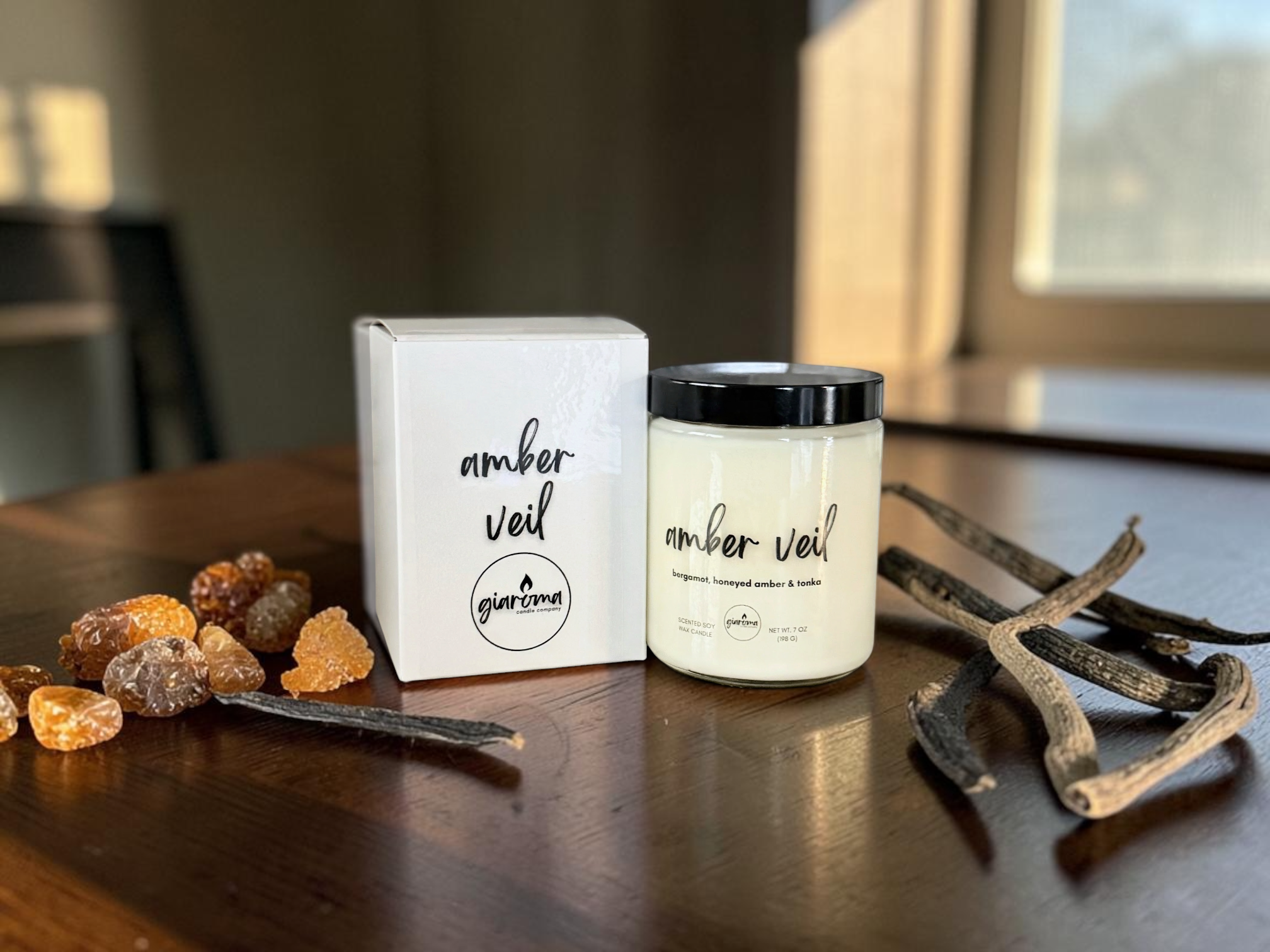 AMBER VEIL - Bergamot, Honeyed Amber & Tonka