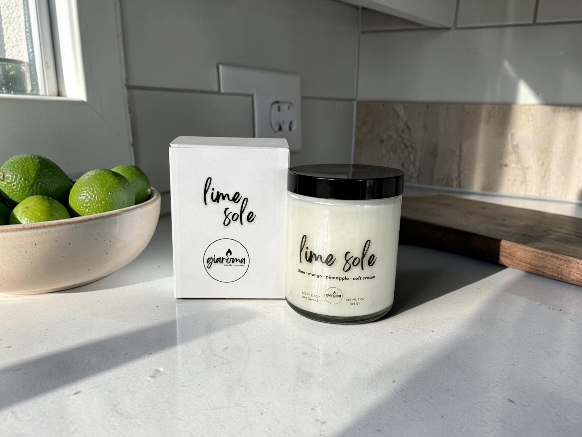 LIME SOLE - Lime, Mango & Cream