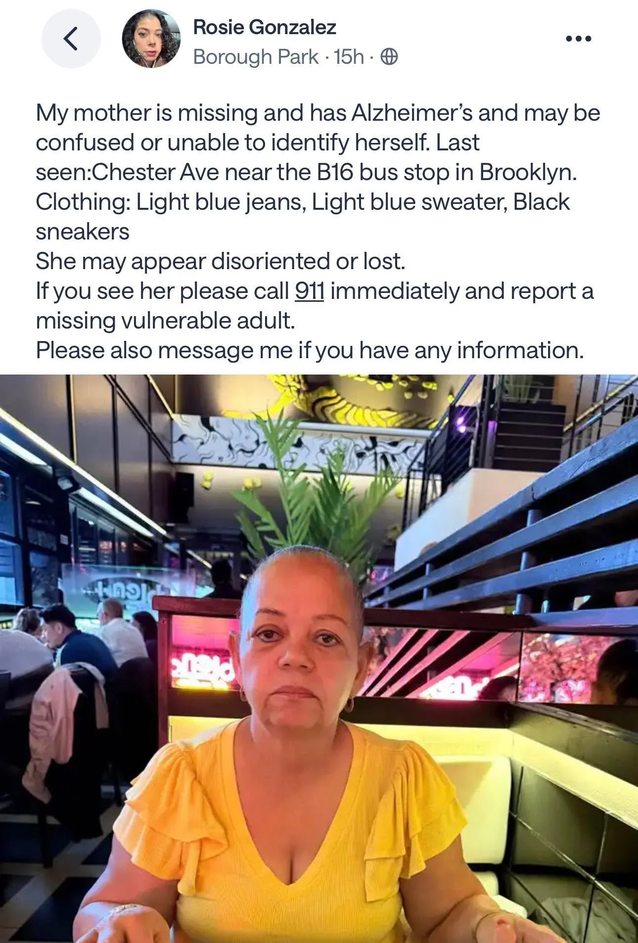 Just saw this information on Nextdoor &mdash; please share!