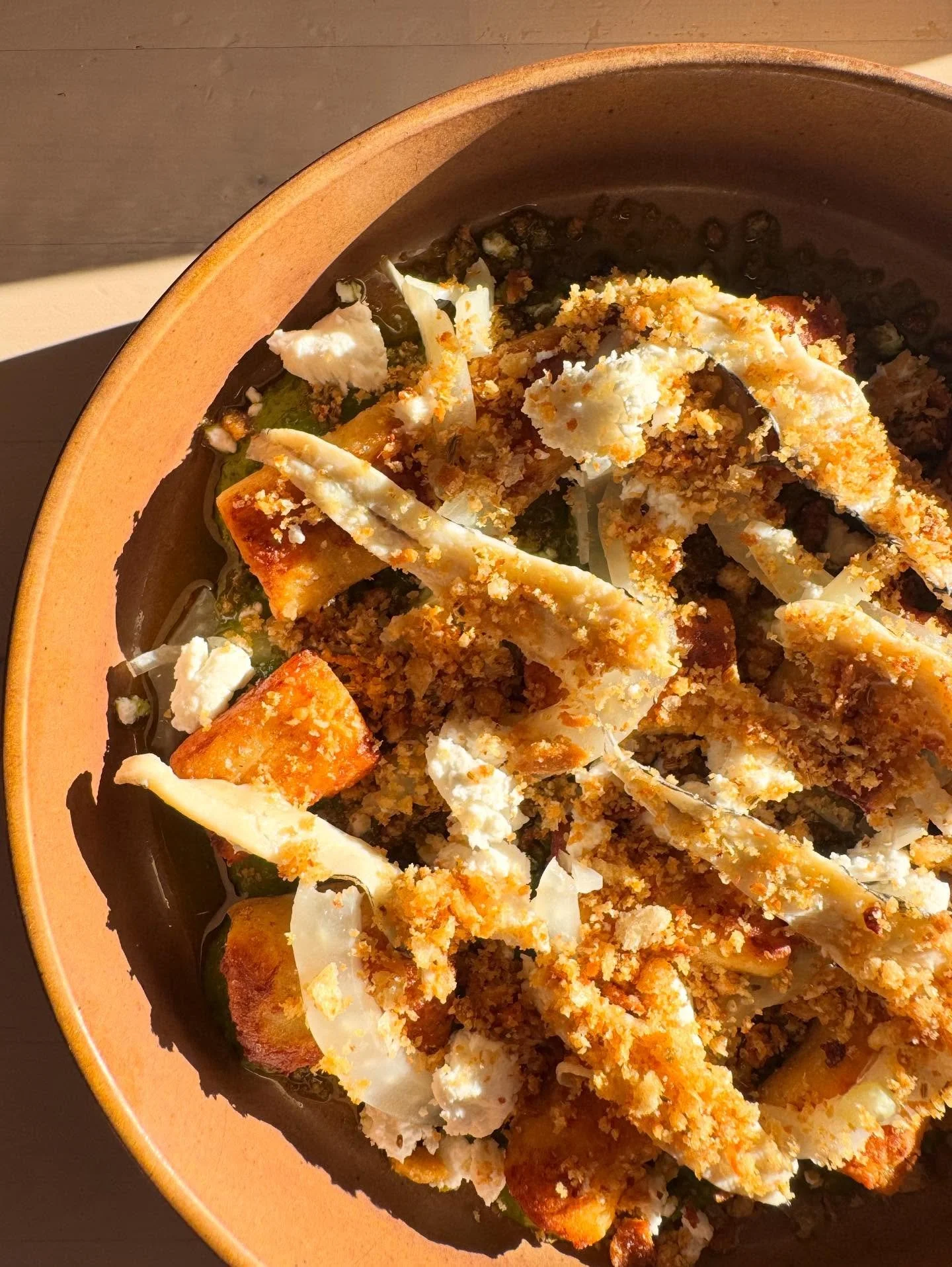 RICOTTA GNOCCHI 
House ricotta gnocchi, confit fennel, salsa verde, goats cheese, white anchovy, fennel seed pangratatto 👏🏽 

See you tomorrow! ☀️