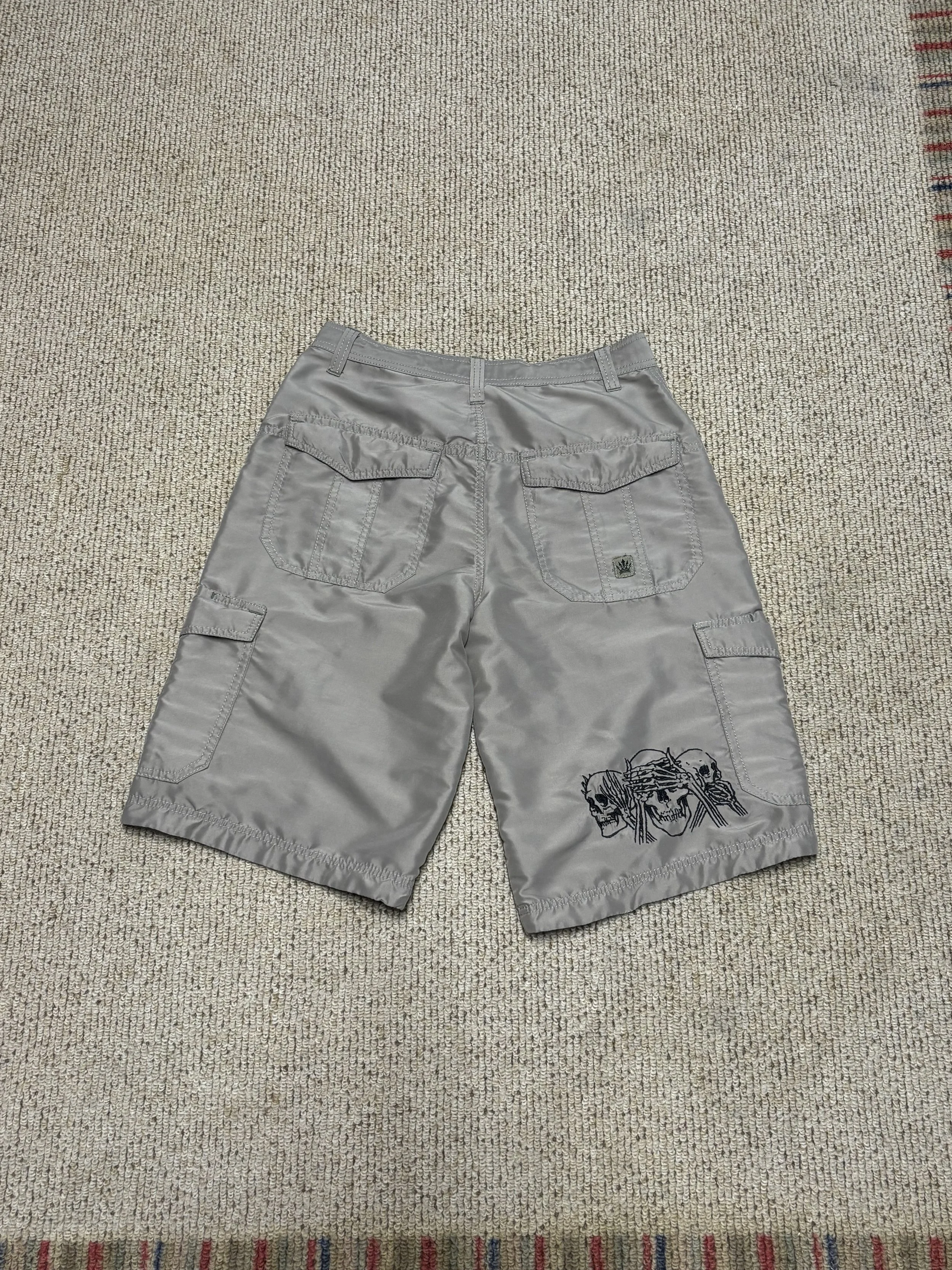 JNCO skull athletic shorts