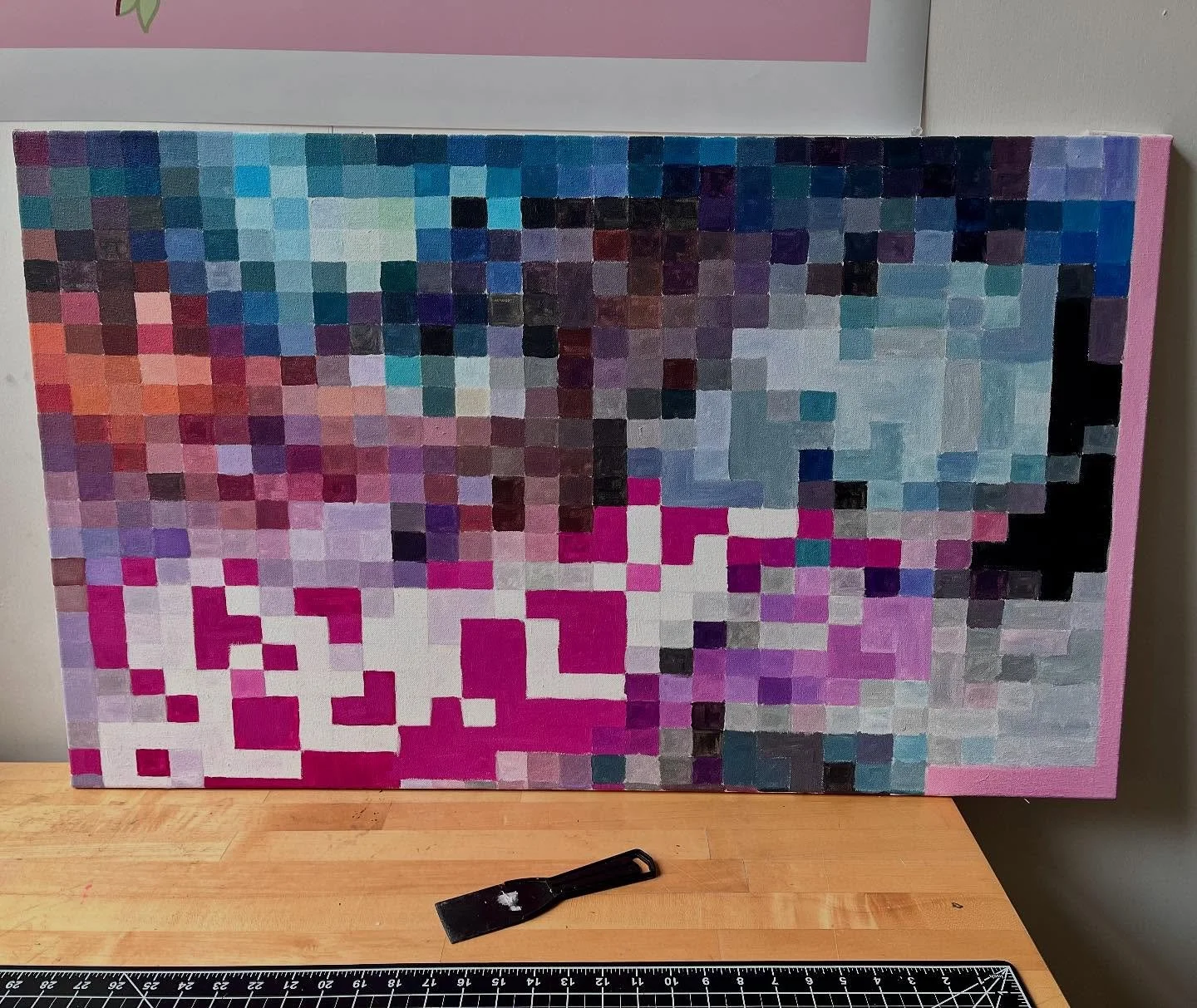 &ldquo;lost in translation&rdquo;
23.5&rdquo; x 40&rdquo;, acrylic on canvas

#art #artistsoninstagram #laartist #painting #feministart #femaleartist #girlartist #pinkart