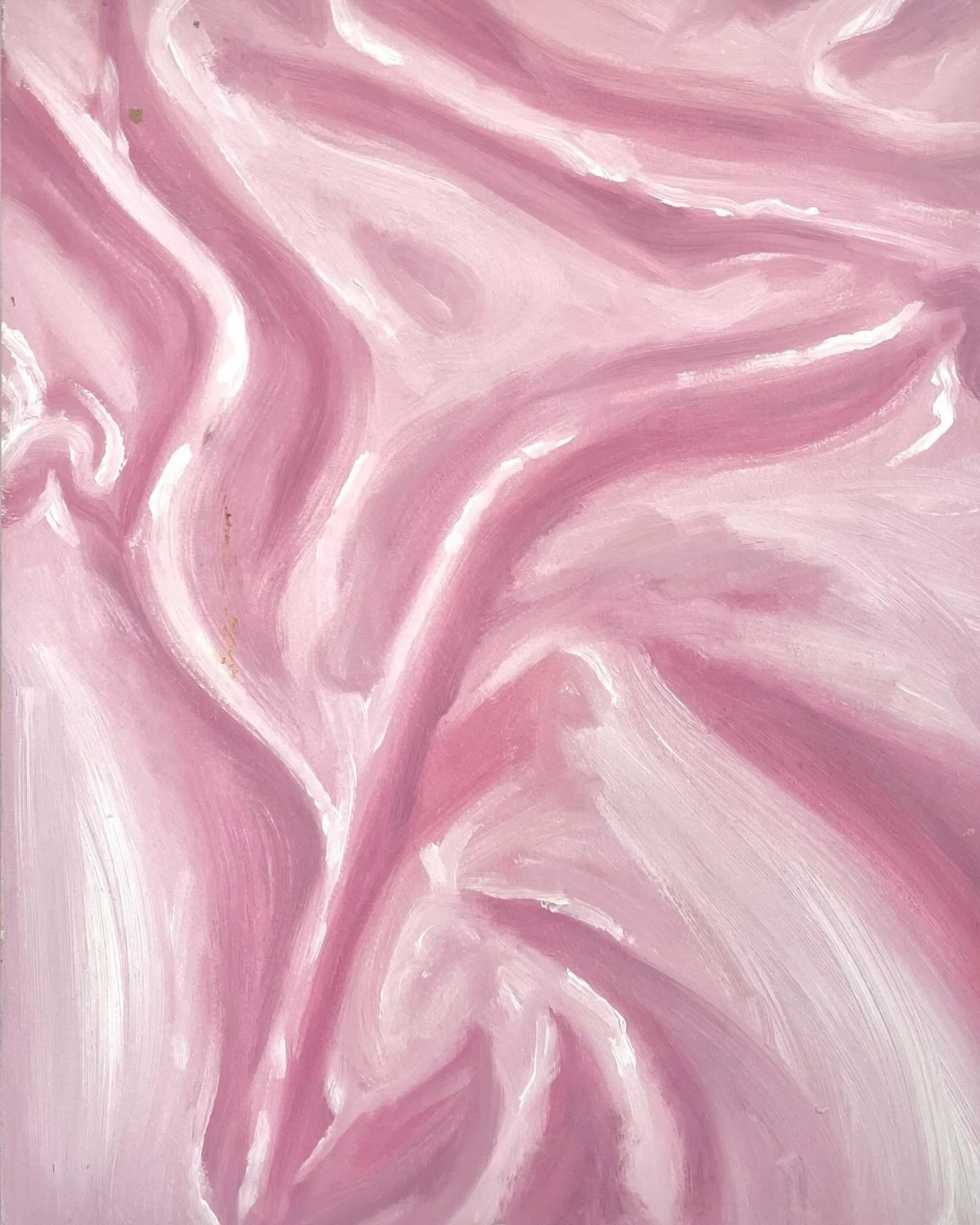 &ldquo;satin sheets&rdquo; surface painting
13&rdquo; x 9&rdquo;, oil on canvas 🎀

definitely one of my fave paintings that ive ever made, it came out so so well~ 
this painting has already been sold to a loving home! 🤗💞

#pink #pinkart #oilpainti