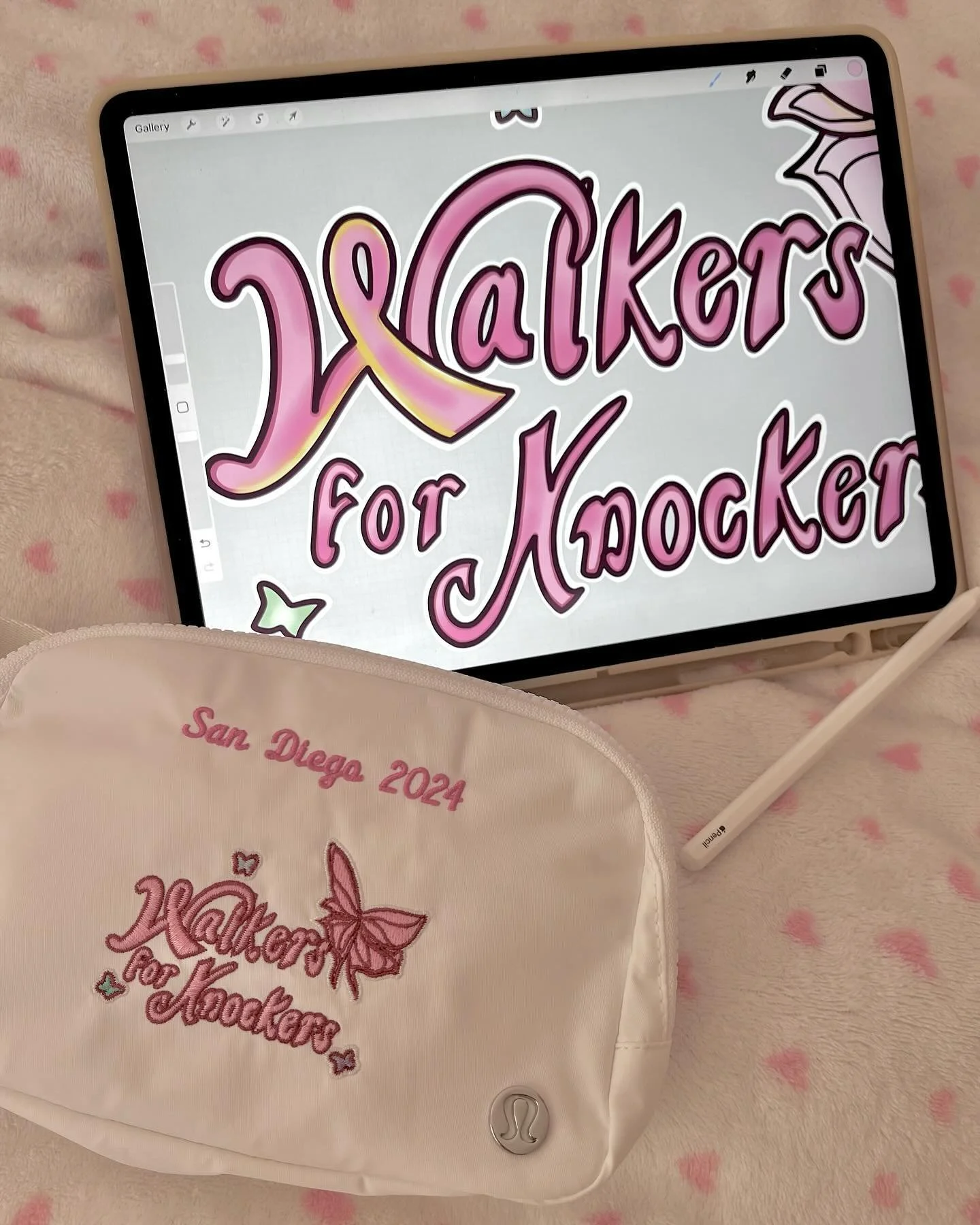 Recently, I had the absolute privilege of being commissioned by a strong group of women walking in the Susan G. Komen 3-Day Walk to End Breast Cancer, to create a new logo for their team that was reminiscent of one of their group members that had los