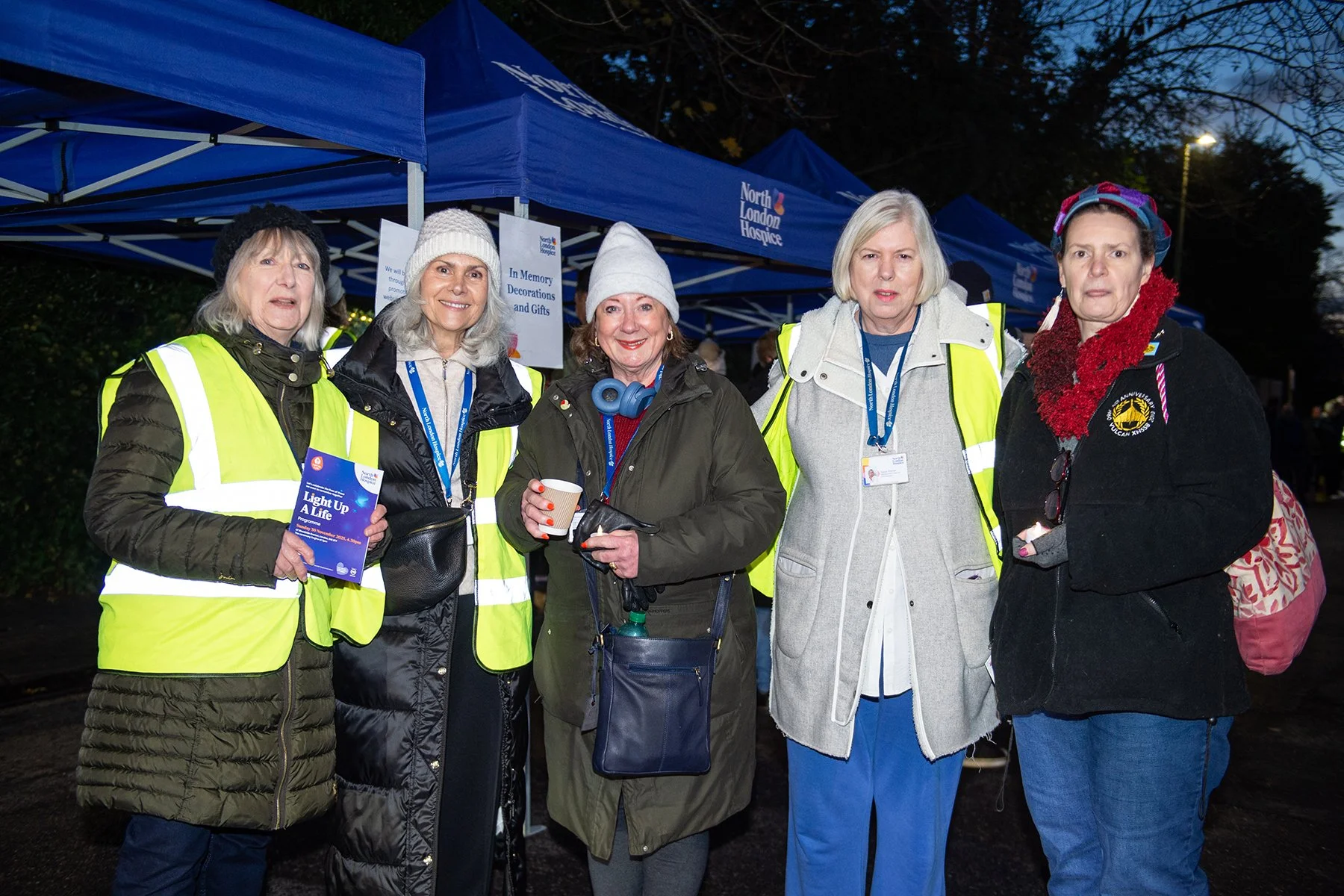 Volunteers pose for a picture