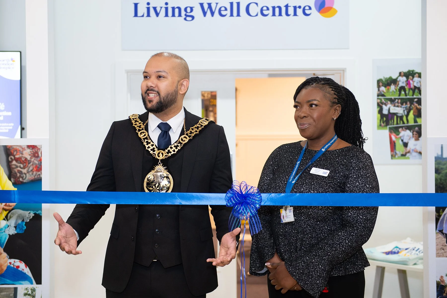 Mayor of Haringey, Councillor Ahmed Manbub addresses guests