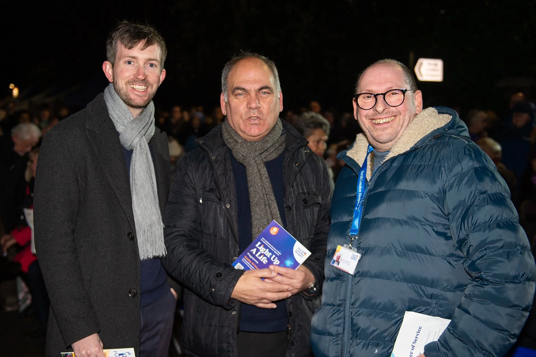 MP Bambos Charalambous and Hospice trustees pose for picture