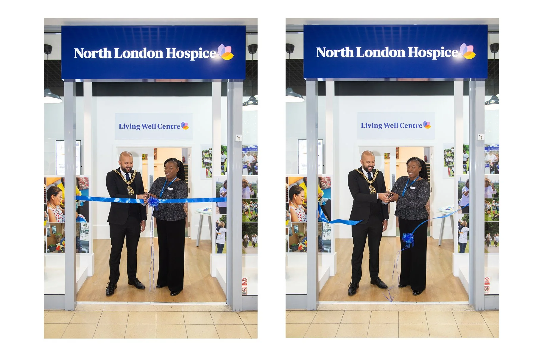 Mayor of Haringey Ahmed Manbub cuts ribbon 