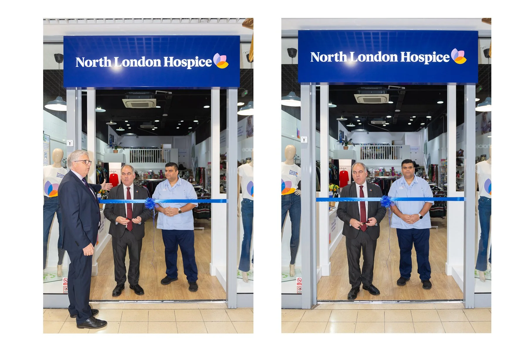 Director of Retail Peter Brook introduces Local MP Bambos Charalambous