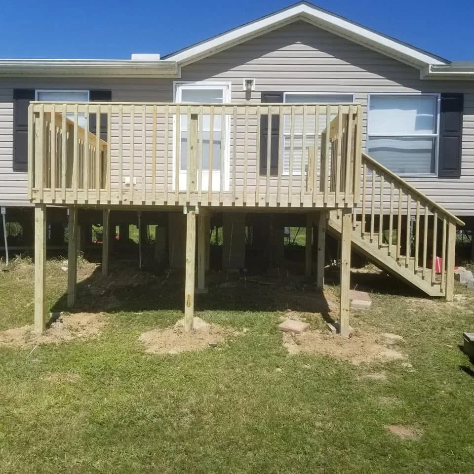 Elevated Wood Deck Builder in Olive Branch, MS | Custom Deck Construction by DeSoto Fence Co