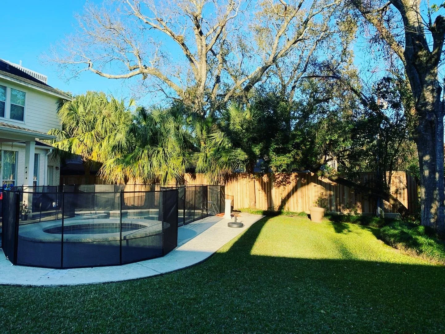 Custom cedar privacy fence installed in Olive Branch, MS by DeSoto Fence Co.
