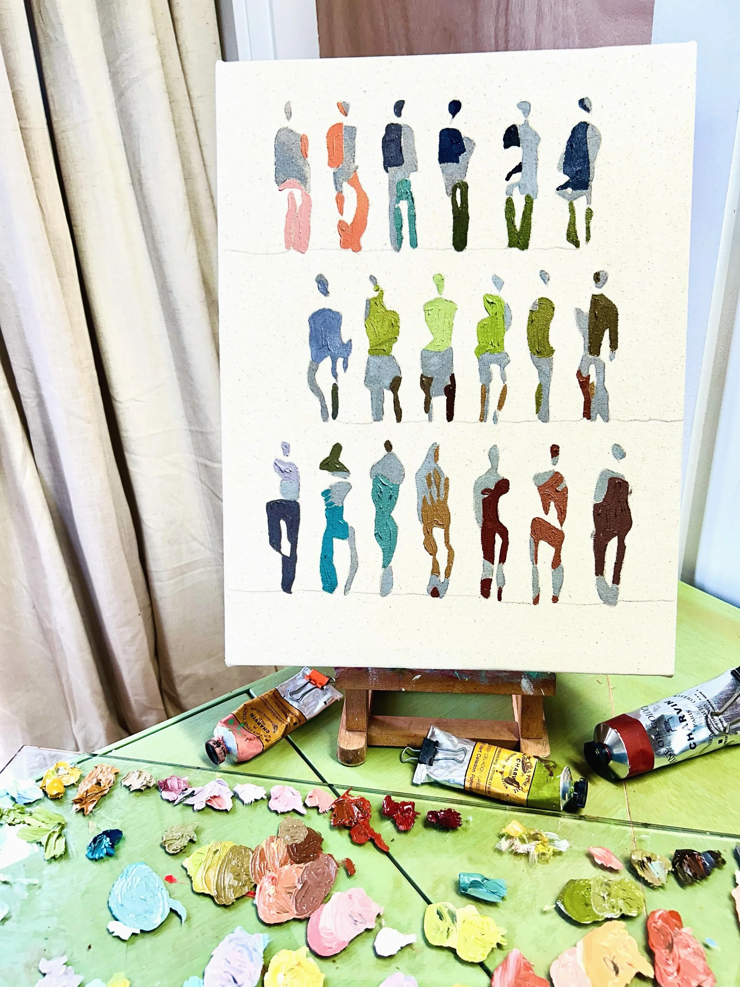 One thing I&rsquo;ve noticed about myself is that I rarely have just one painting in me.

I have an idea&hellip; and then I want to know everything it has to say.

What happens if I simplify it?
What if I multiply it?
What if I change the palette?
Th