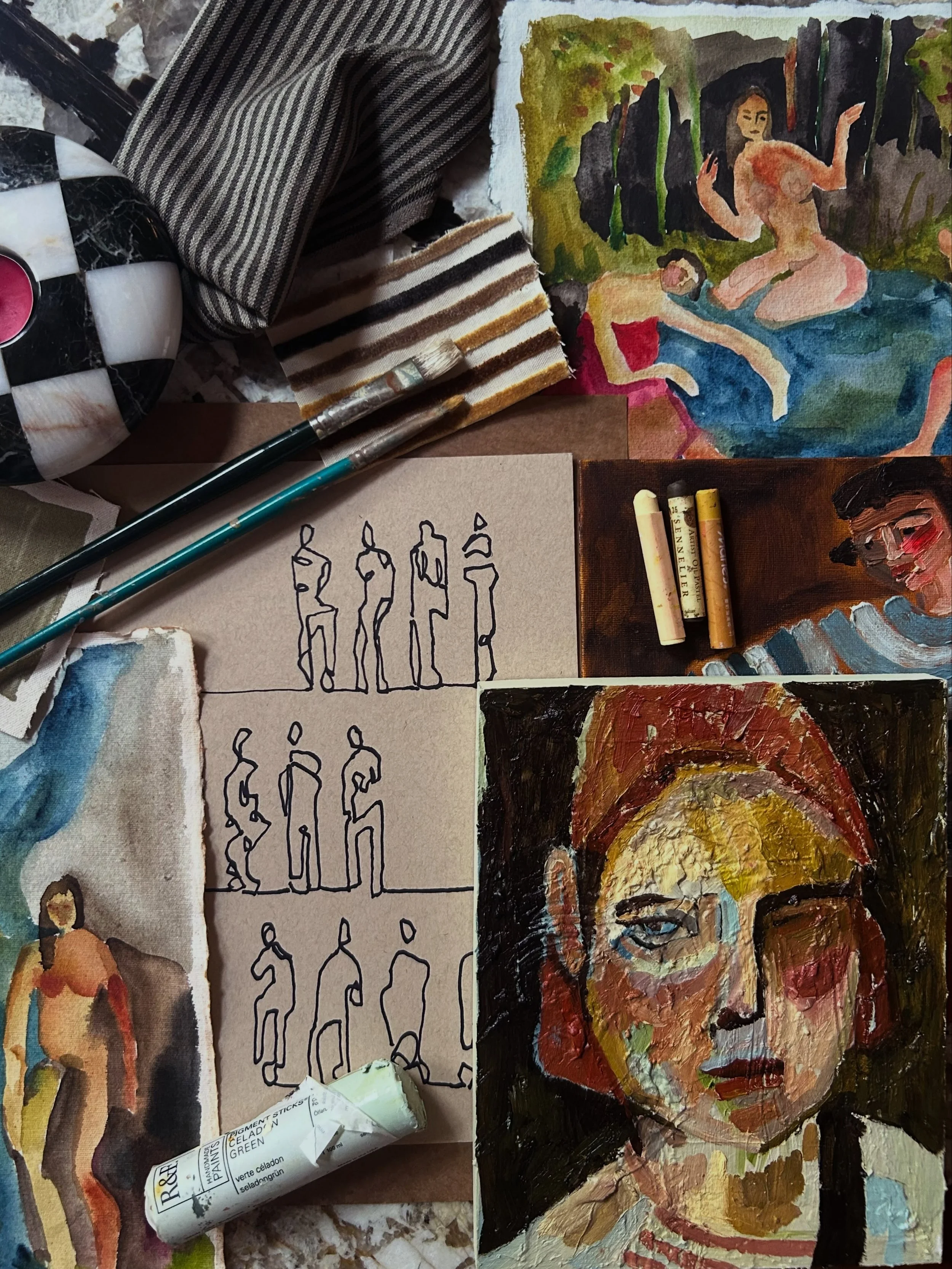 COMING SOON: Shop the Studio 🎨

A new opportunity to collect one-of-a-kind studies directly from the L&iuml;l&iuml; Dauphin&eacute;e Studio Shop.

Small canvases, bespoke paper pieces, experiments, colour studies and little moments from my process. 