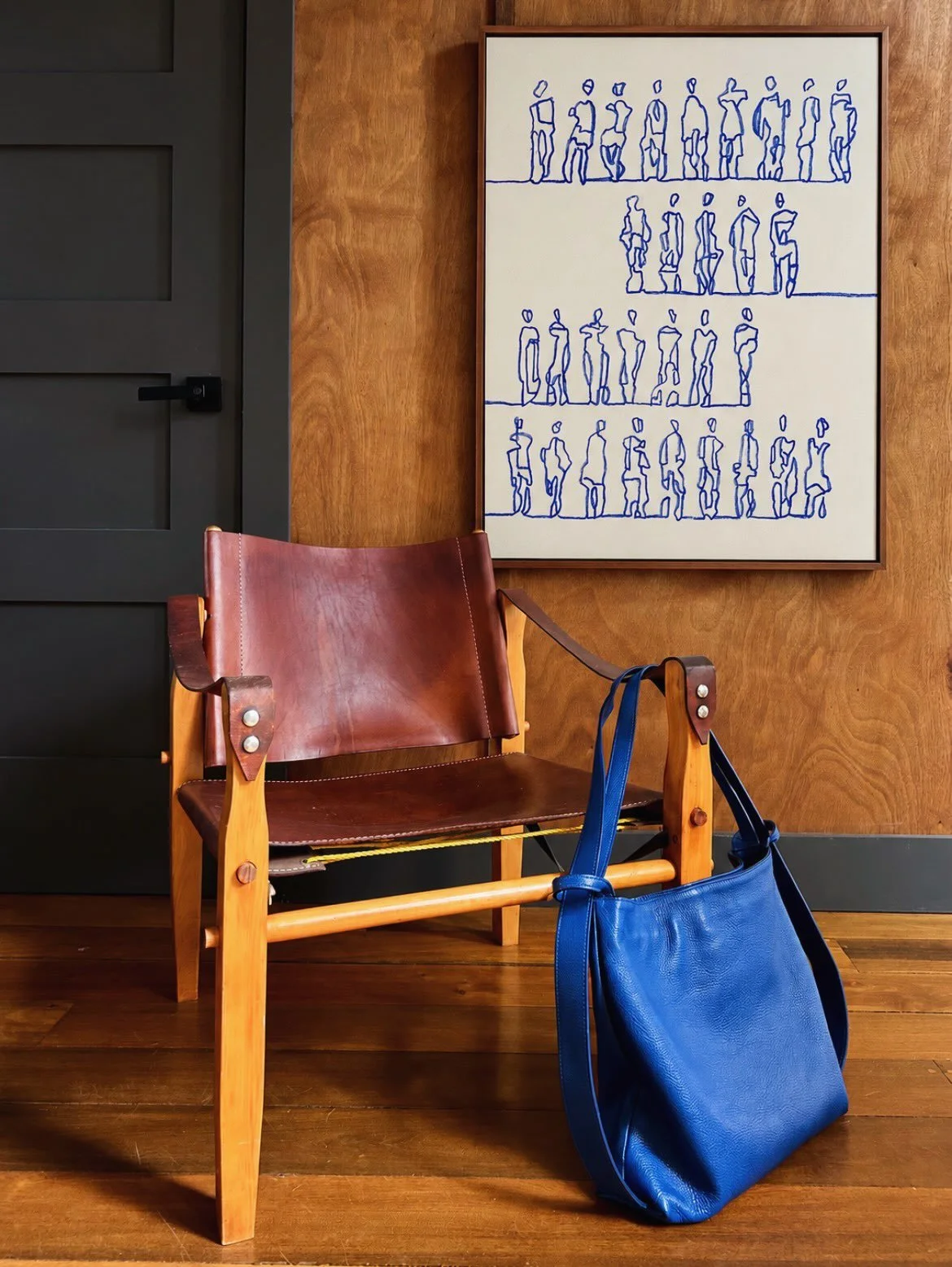 &ldquo;If You&rsquo;re Going to Be Blue, Be Klein Blue&rdquo;
30&rdquo;x 40&rdquo; 
Oil stick on canvas presented in Belizean hardwood float frame
2026

Artist reflection:

&ldquo;If You&rsquo;re Going to Be Blue, Be Klein Blue&rdquo; began mostly as