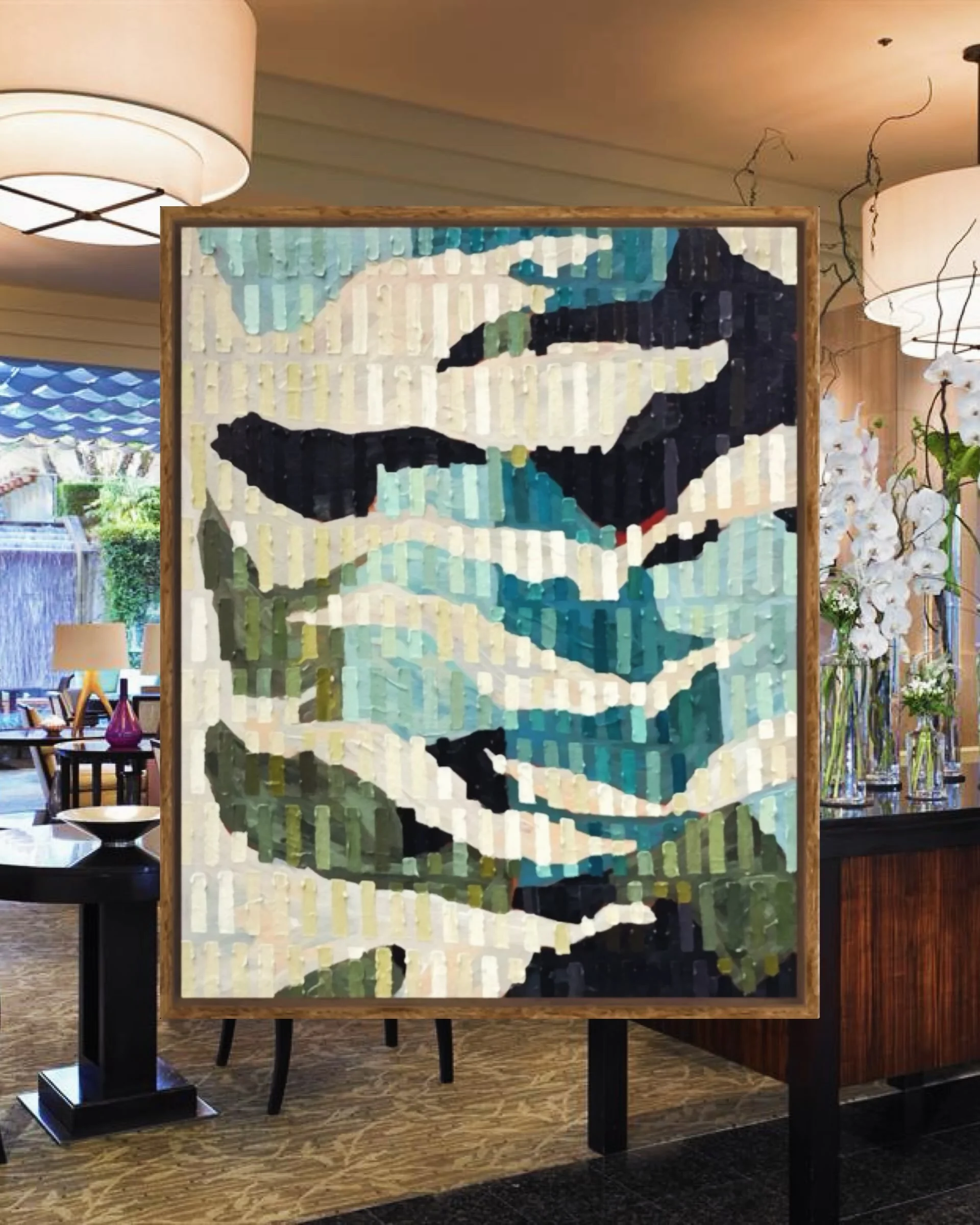 Okay, I have a very cool thing to share. 🥹

My work was selected for the guest rooms at the Westin South Coast Plaza in Costa Mesa, California.

As in&hellip; every dang room. 😭

There is something completely surreal about knowing that hundreds and