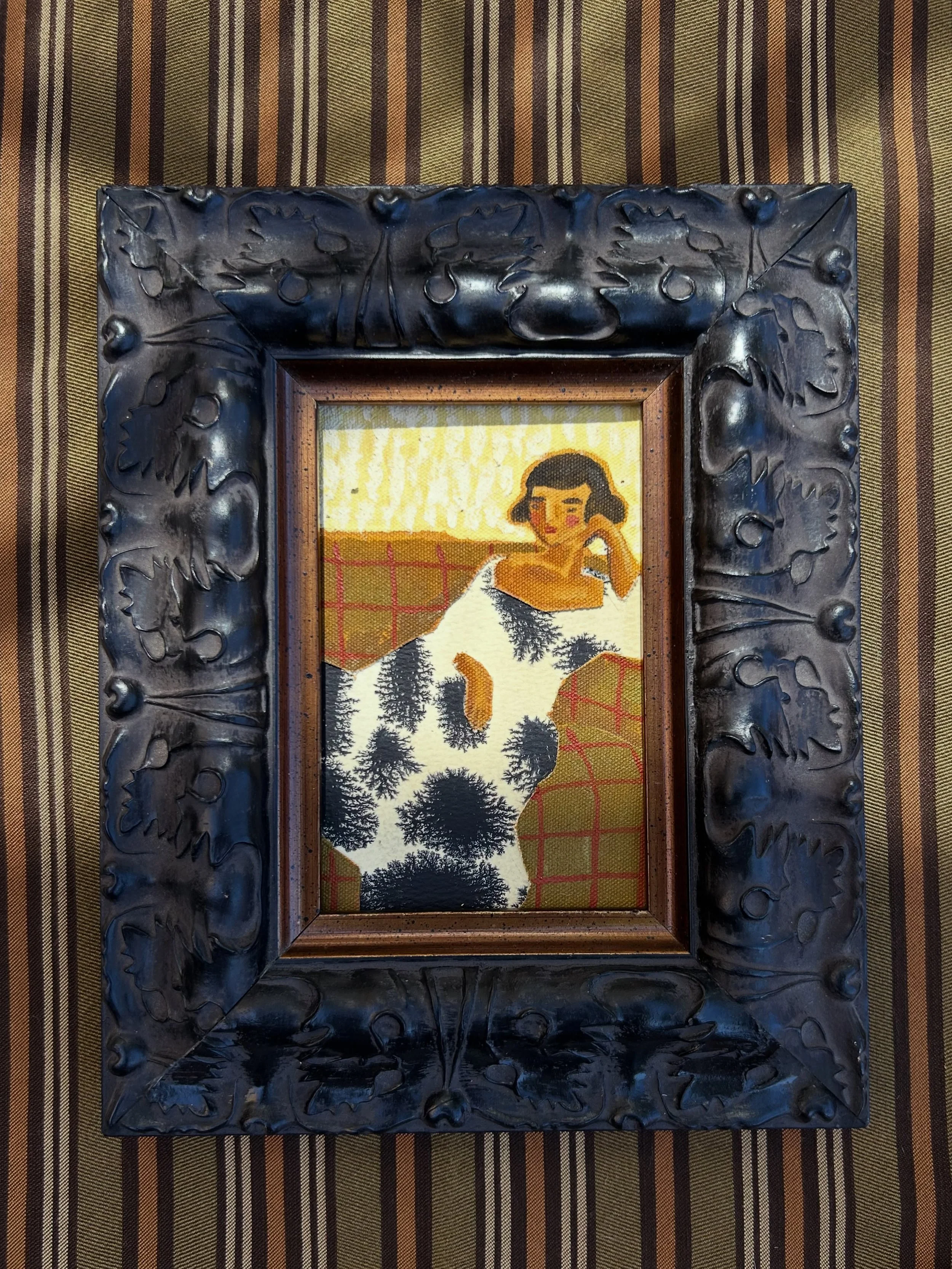 &ldquo;The Odds Are Entirely Irrelevant&rdquo;
8&rdquo; &times; 10&rdquo; inclusive of vintage frame
Mixed media on board

A little reminder that possibility has never been particularly concerned with probability.

My first mixed media collage! A lit