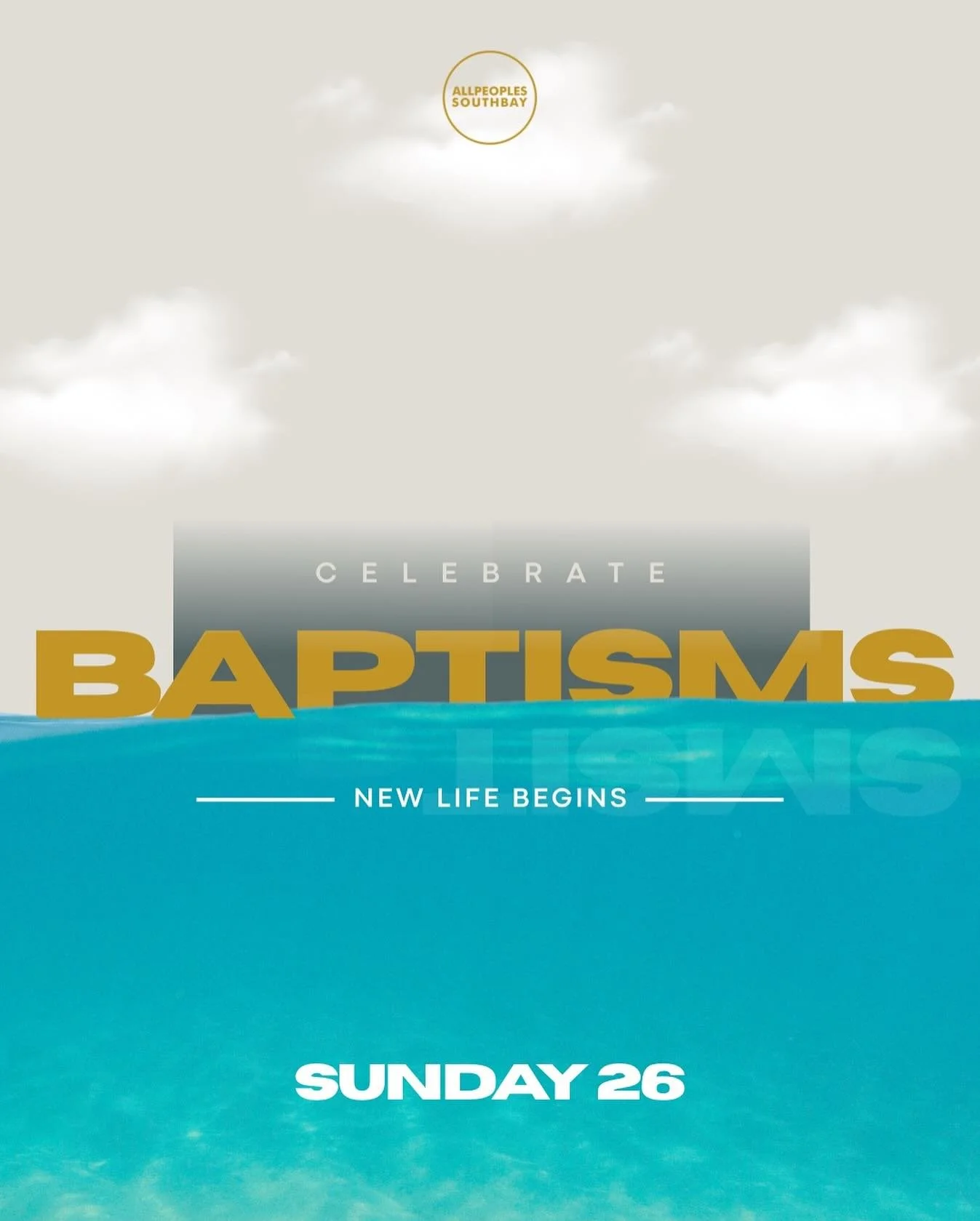 Step out in faith! 🌊
Get baptized this Sunday, October 26th, and celebrate your new life in Christ.
Sign up through the Link in our bio!
//
&iexcl;Da un paso de fe! 🌊
Baut&iacute;zate este domingo 26 de octubre y celebra tu nueva vida en Cristo.
Re