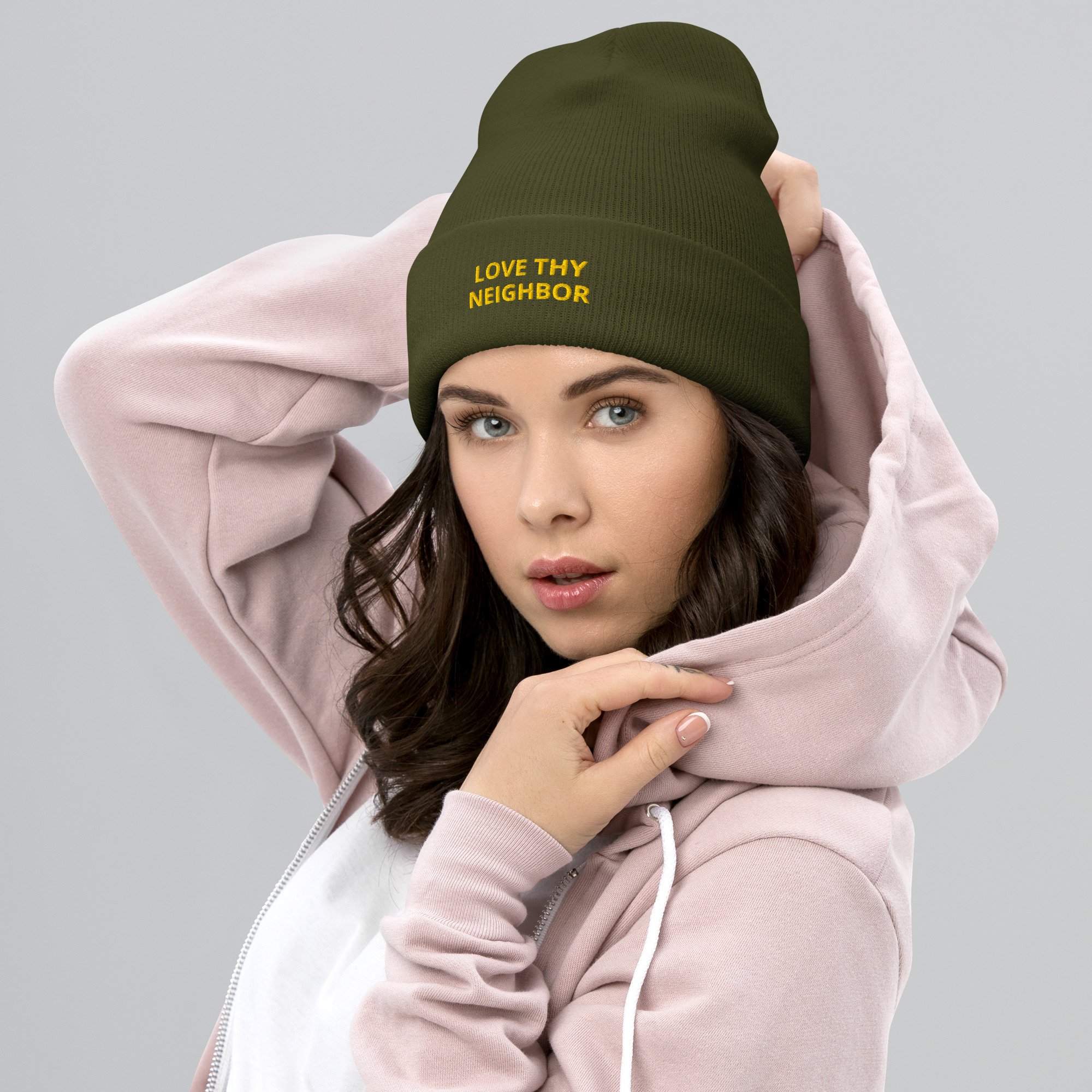 cuffed-beanie-olive-front-692275ff230e4.jpg