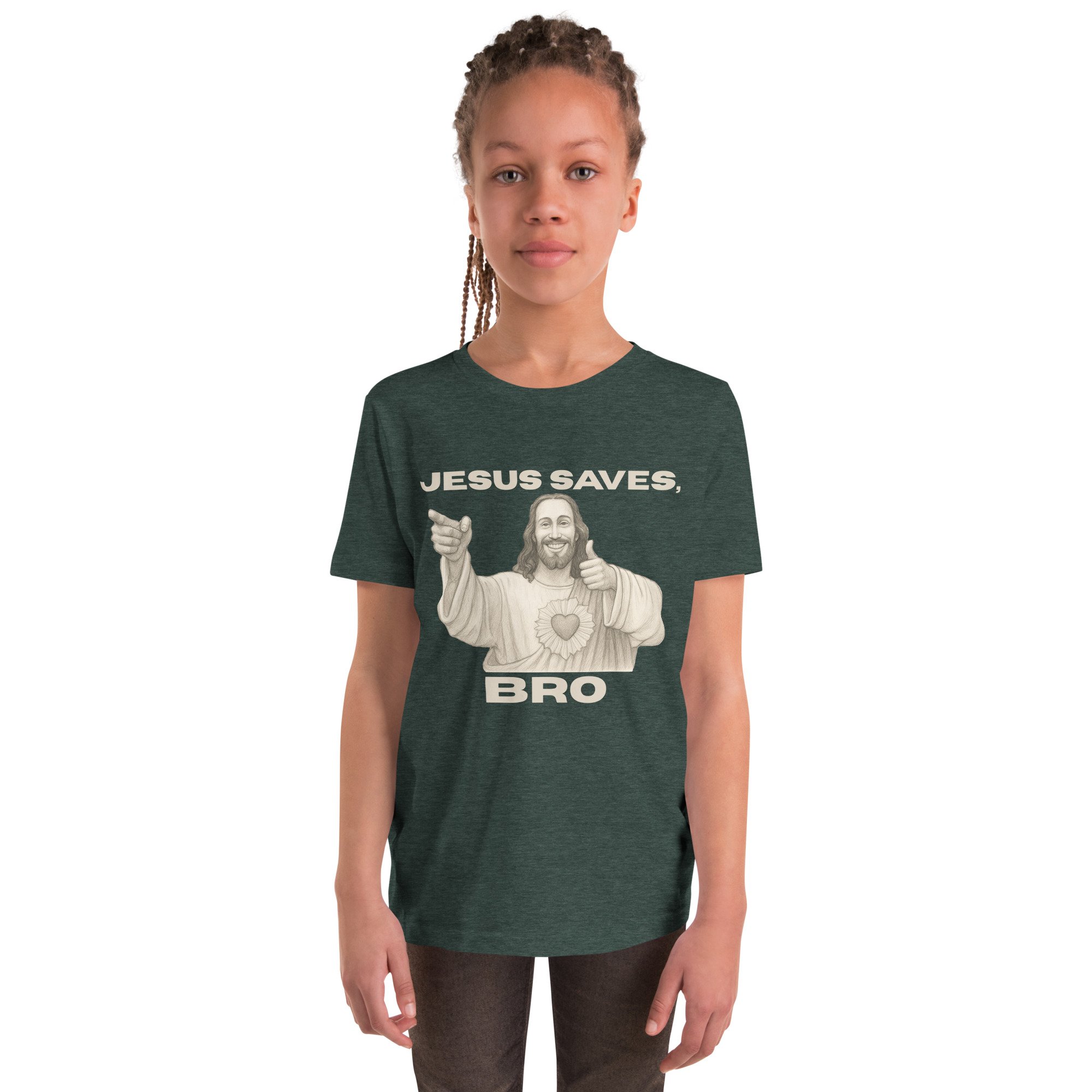 youth-staple-tee-heather-forest-front-69c82d38e9e53.jpg