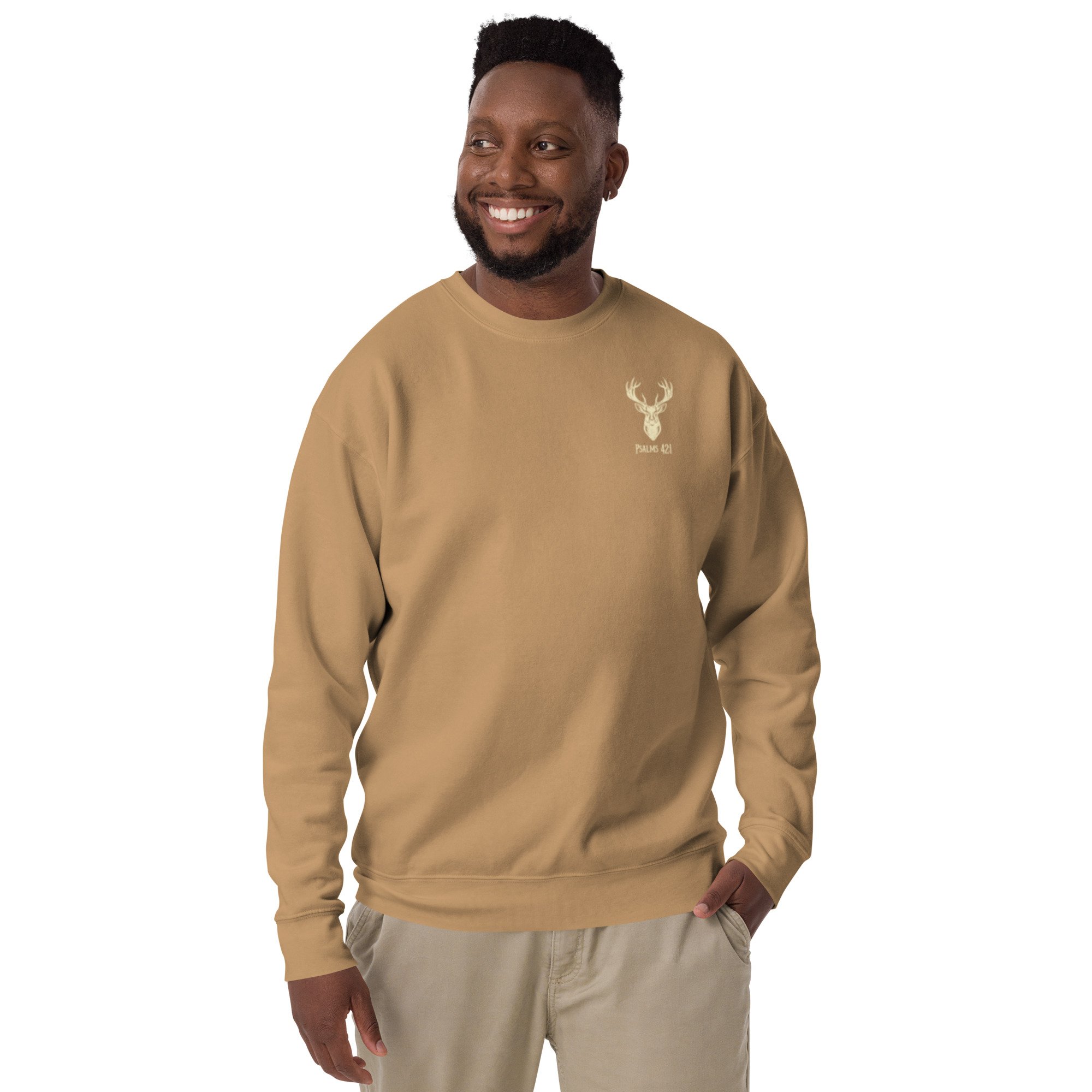 unisex-premium-sweatshirt-khaki-front-6a1f2c15879f5.jpg