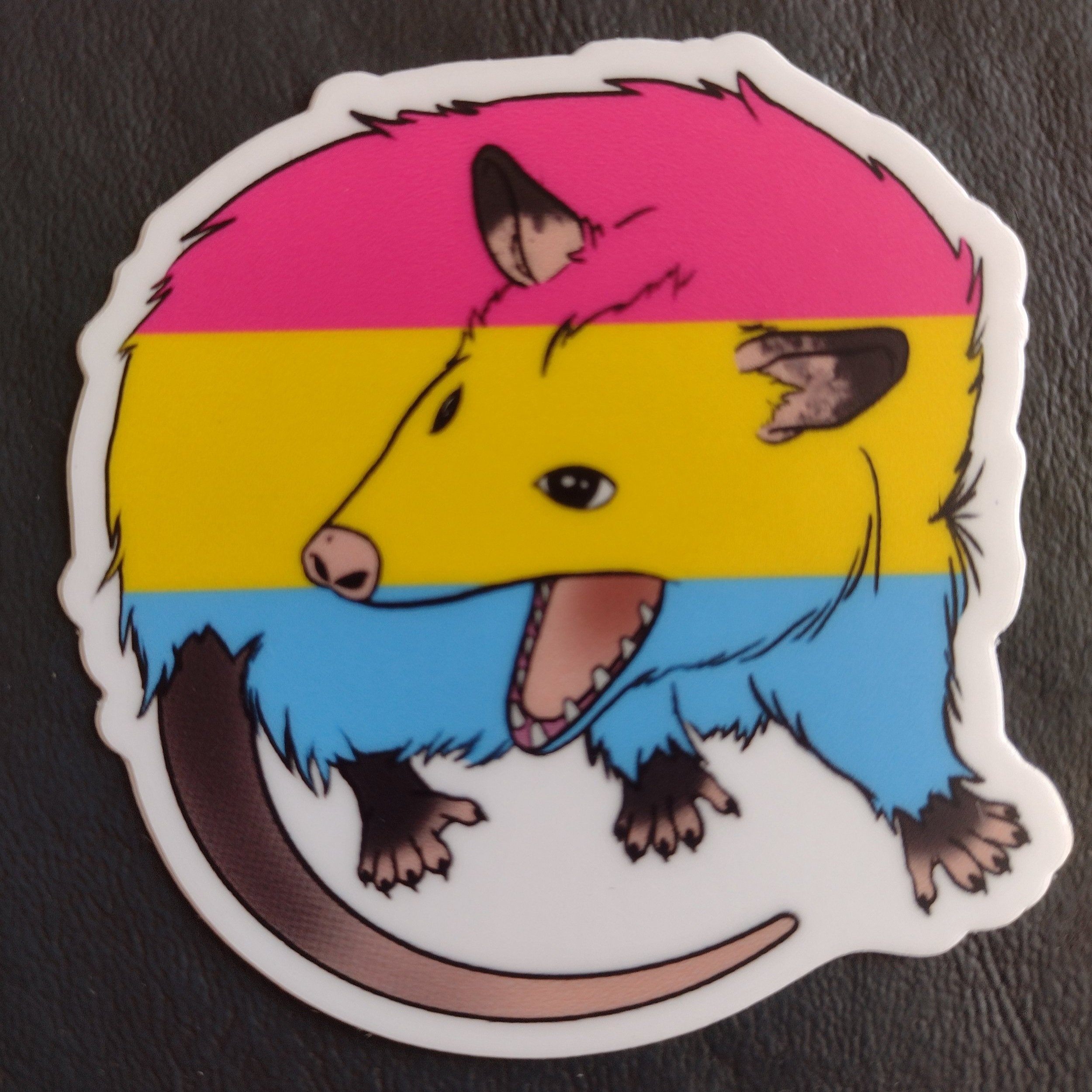 Pan Pride Possum Sticker
