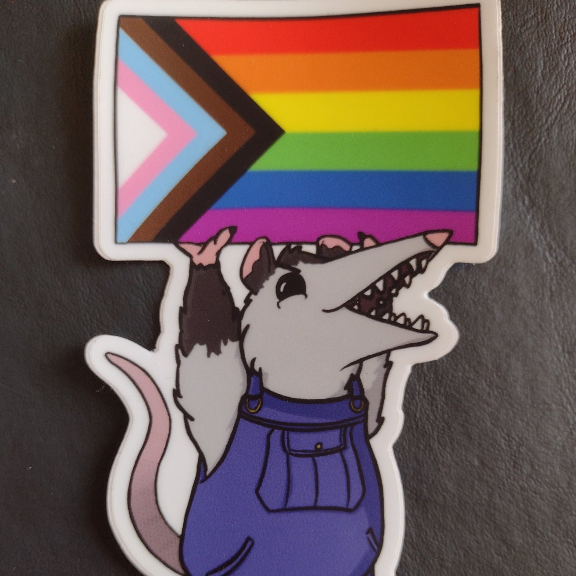 Progress Possum Sticker