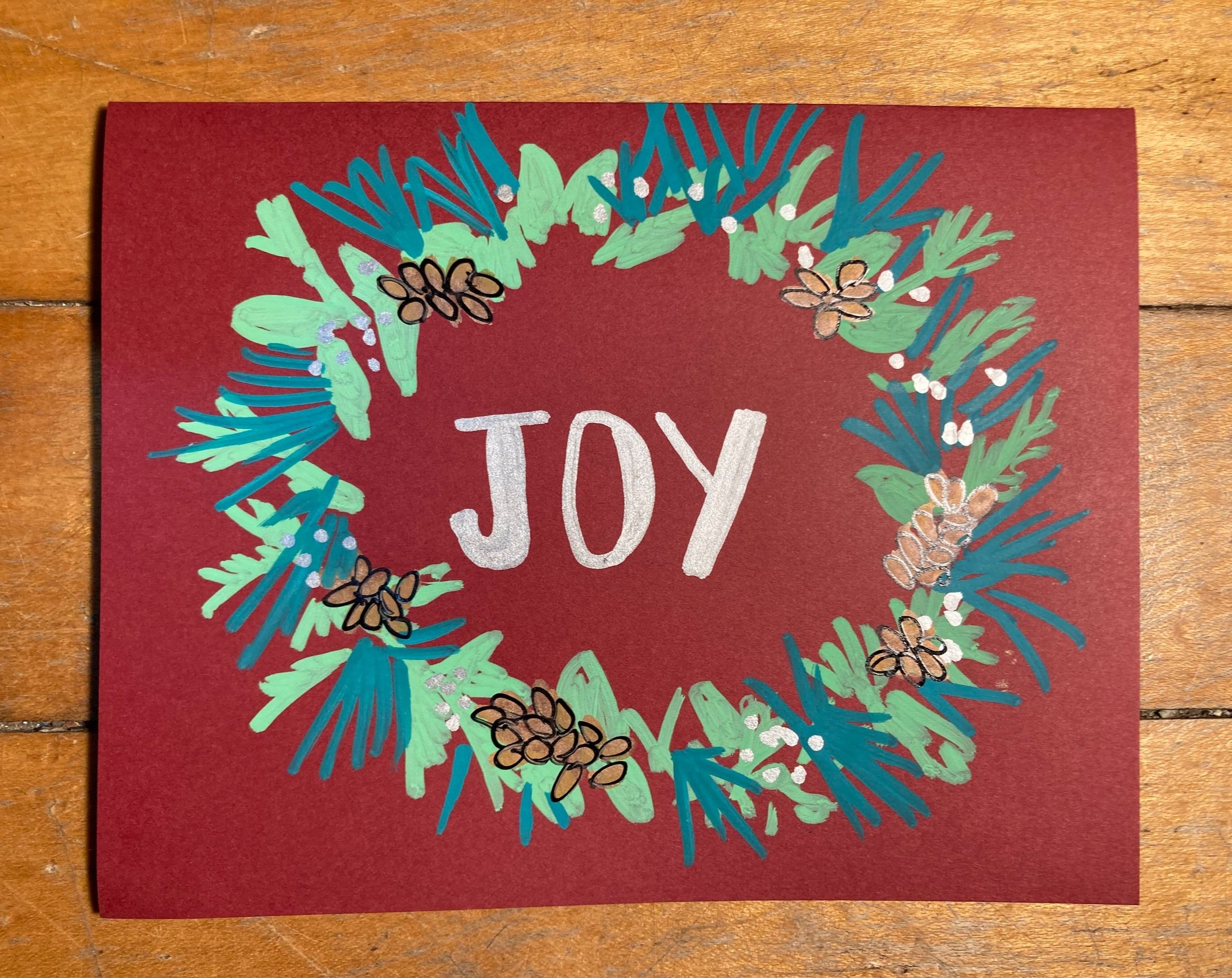 Joy Wreath Card