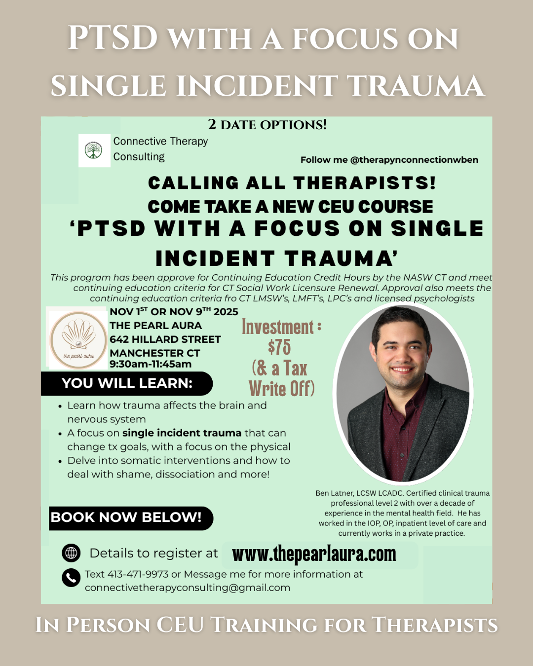 Trauma & The Brain - CEU Training for Therapists