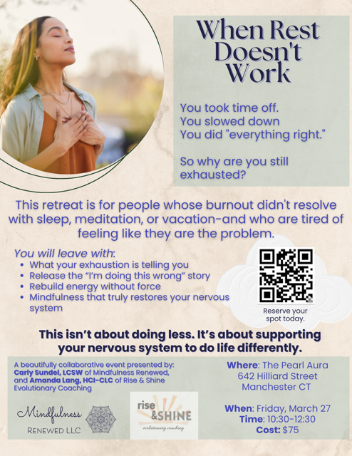 When Rest Doesn't Work