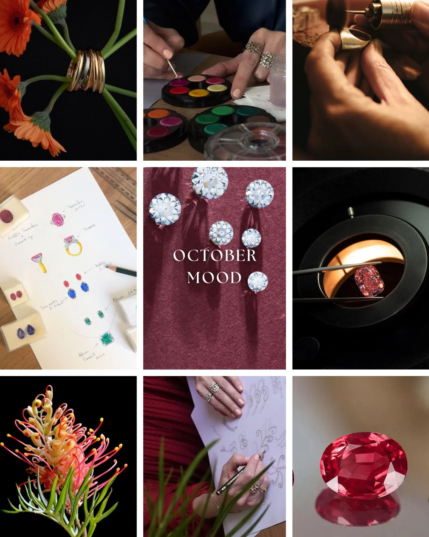 October in the Studio 💎✨
Our month has been filled with custom orders, fascinating valuations, new designs, and beautiful gemstone sourcing projects.
We’re already feeling the festive rush beginning, and we couldn’t be more grateful fo