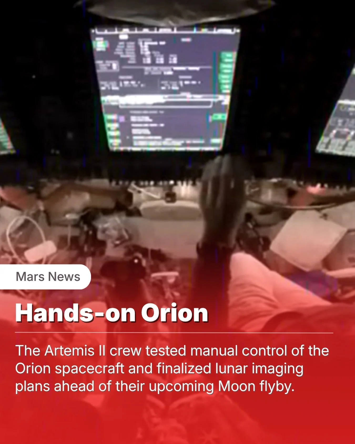 At around two-thirds of their journey to the Moon, four astronauts accomplished something quietly historic: taking the controls themselves.

During flight day three of Artemis II, astronauts Christina Koch and Jeremy Hansen manually piloted the Orion